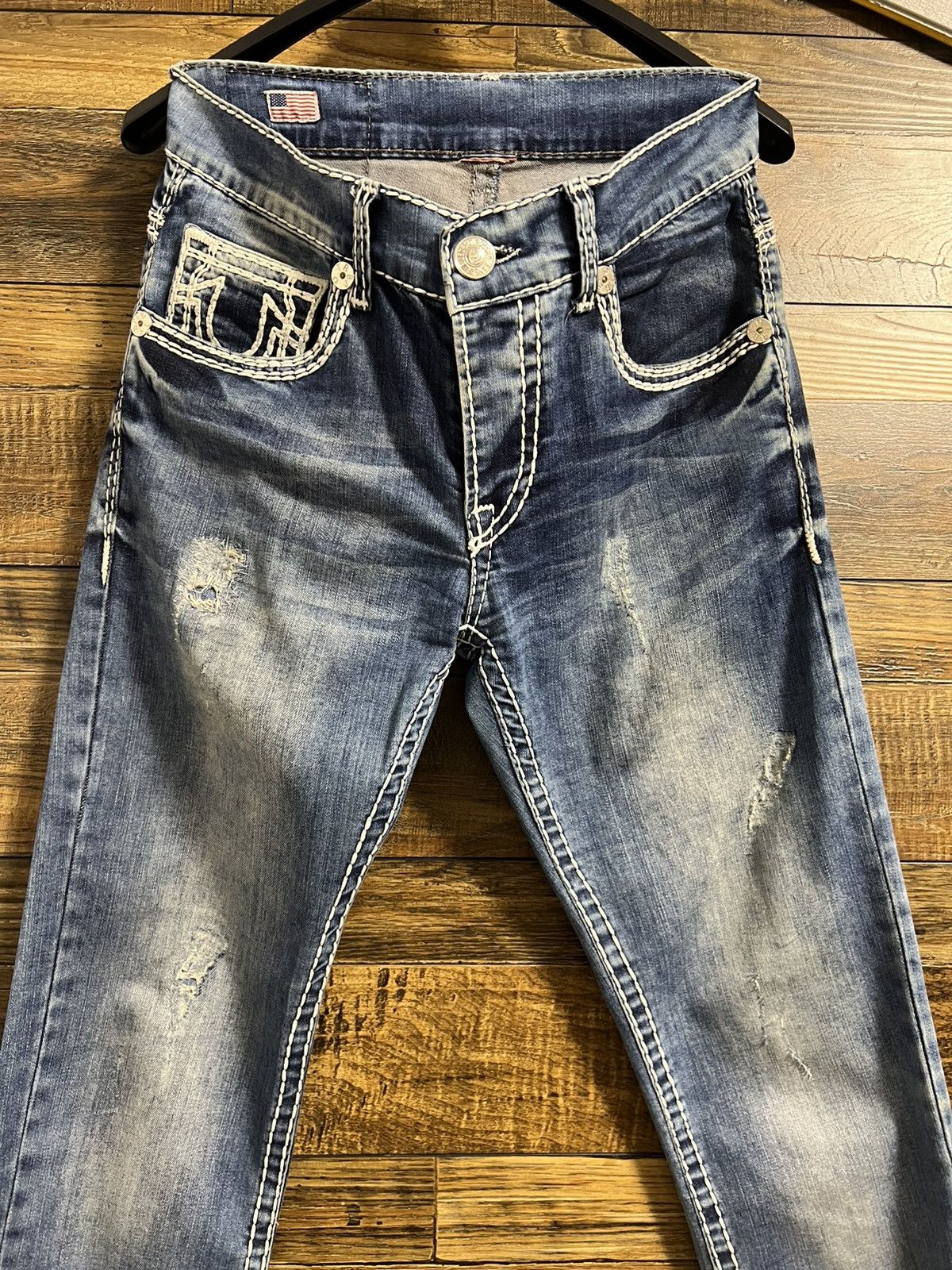 True Religion TRUE RELIGION MADE IN USA Vintage Y2K Denim Jeans Size US 32 / EU 48 - 13 Thumbnail