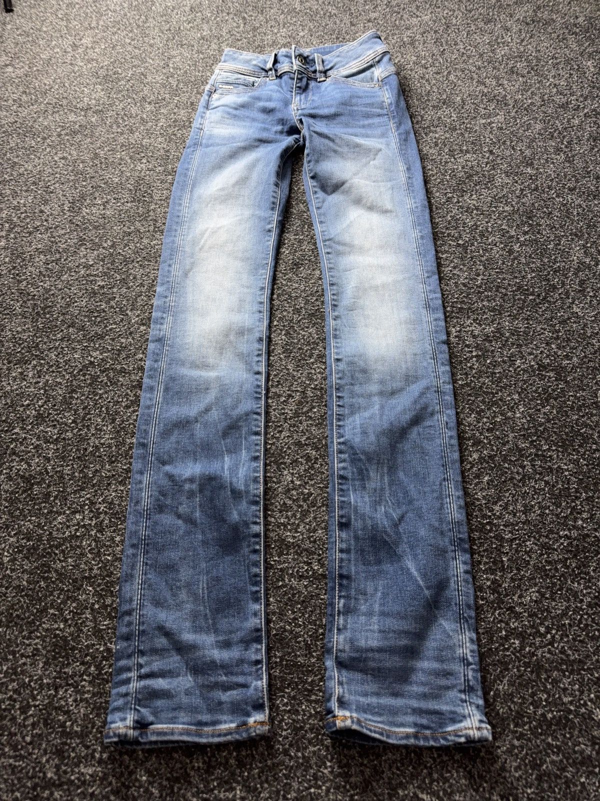 G-Star NWT 00s G-Star RAW Midge Mid Straight Jeans Blue W23 Y2K Size 23" - 1 Thumbnail