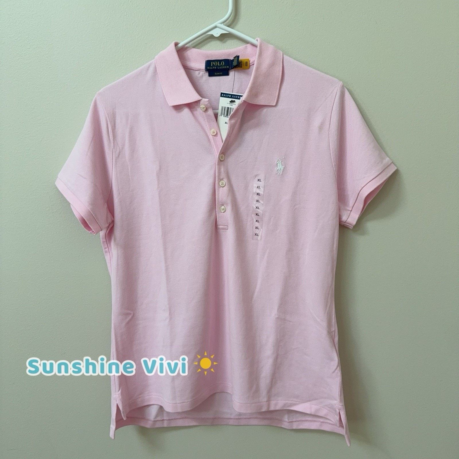 Polo Ralph Lauren NWT Polo Ralph Lauren Slim Fit Shirt Top Pink XL White Pony Size XL / US 12-14 / IT 48-50 - 4 Thumbnail