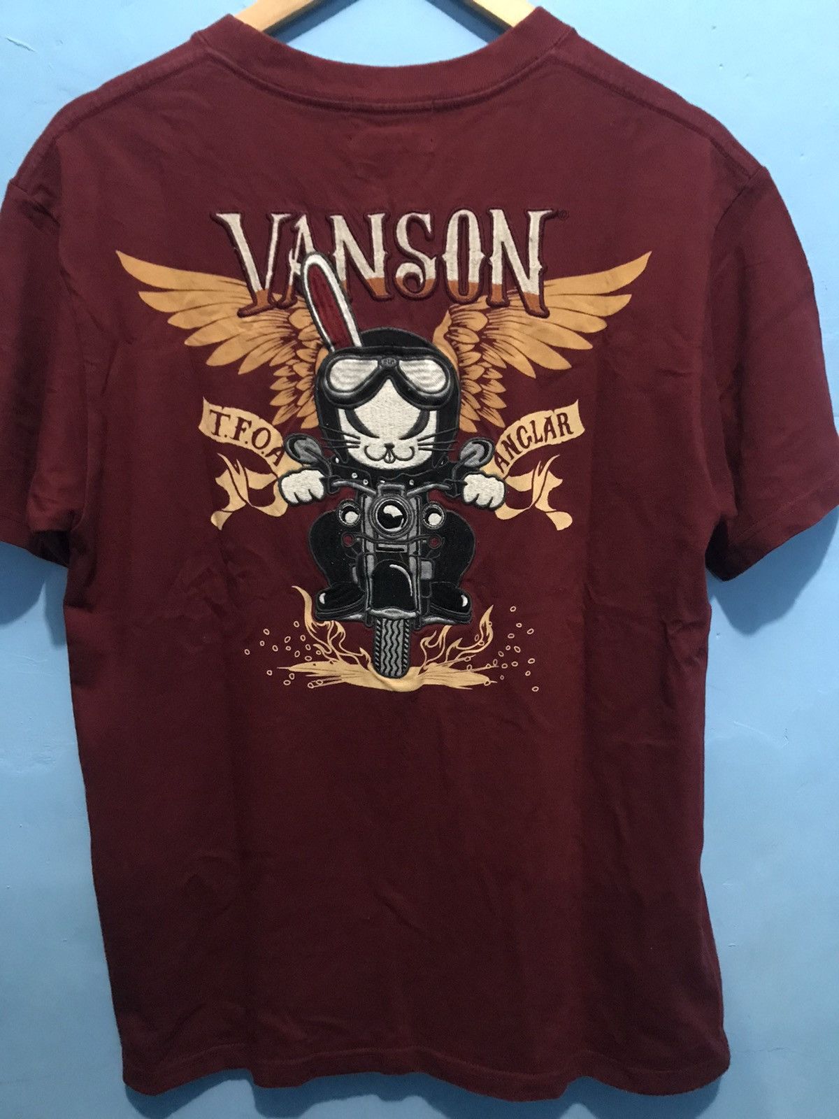 Vanson Leathers Vanson Leathers x TFOA Embroidered T Shirt Size US L / EU 52-54 / 3 - 8 Thumbnail