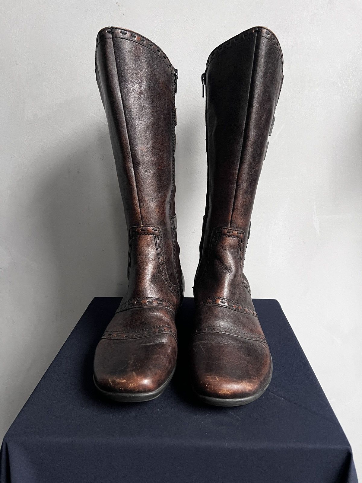 If Six Was Nine Rare moto style boxing margiela style boots y2k style Size US 7.5 / EU 40-41 - 3 Thumbnail