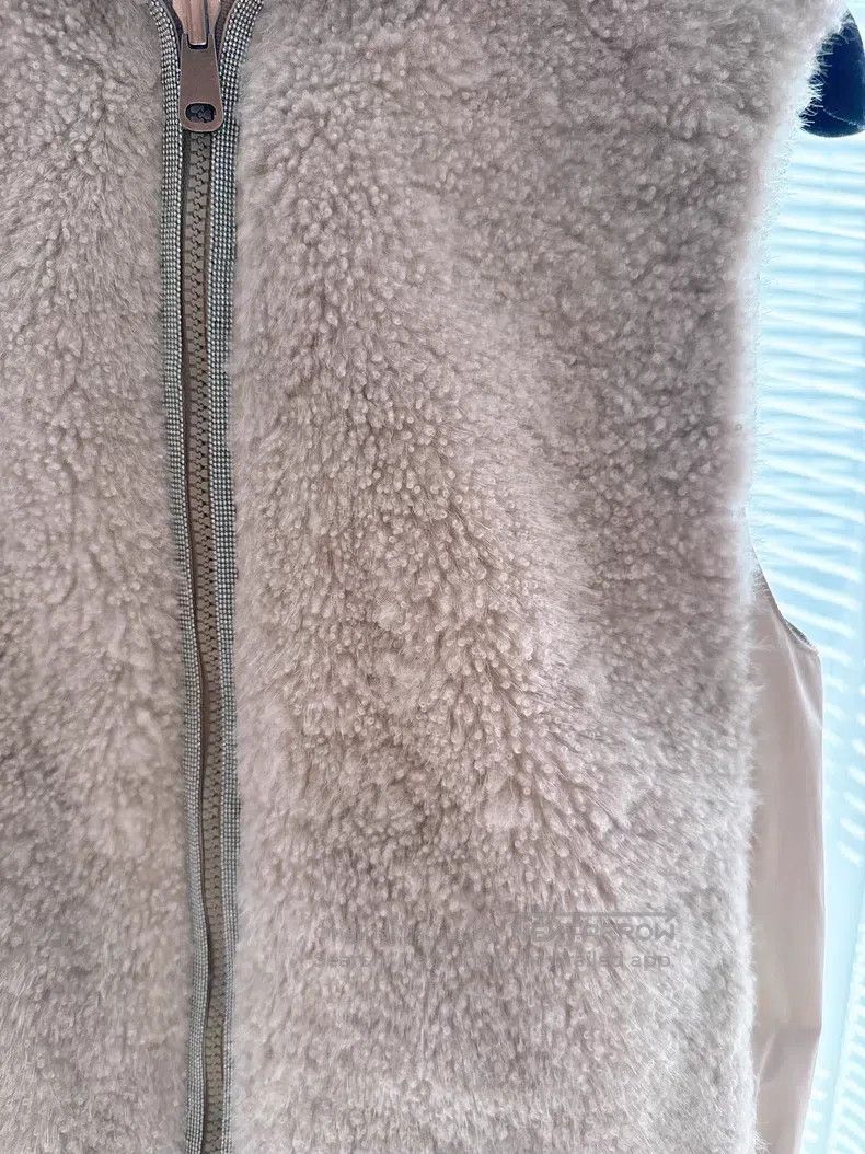 Brunello Cucinelli Brunello Cucinelli Wool Leather Two-Sided Wear Hooded Vest Size XS / US 0-2 / IT 36-38 - 3 Thumbnail