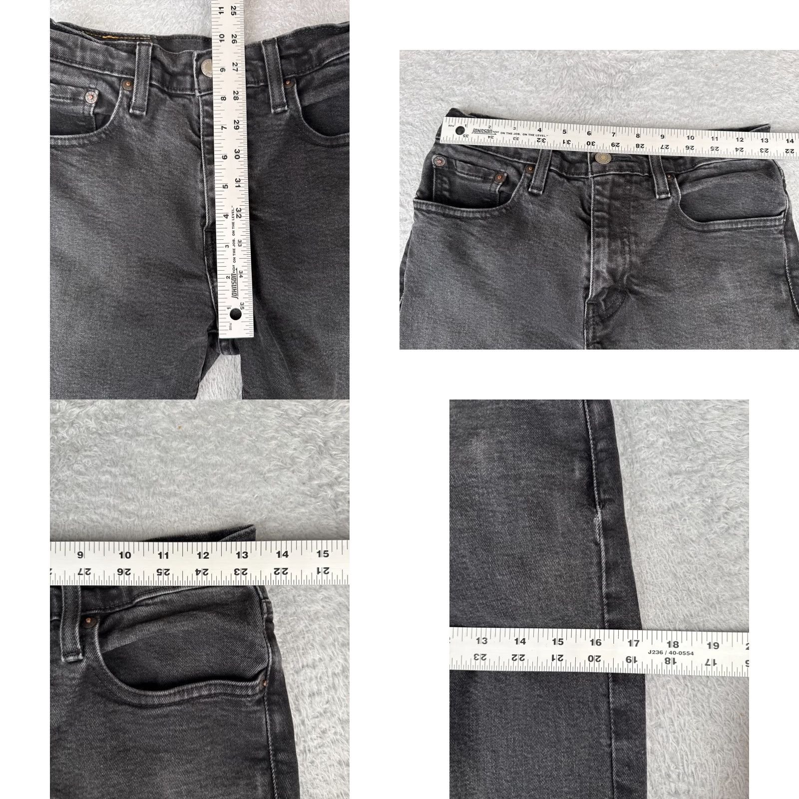Levi's VINTAGE Levi's 512 Jeans Men Slim Taper 27x27 Black Denim 512 Levi's 500 Series Jeans Mens Slim Size US 30 / EU 46 - 9 Thumbnail
