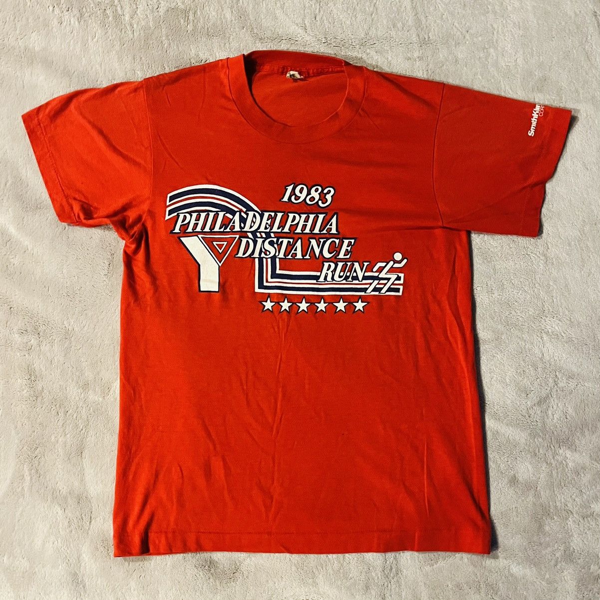 Nike Vintage 1983 Nike YMCA Philadelphia Distance Run Shirt Small Size US S / EU 44-46 / 1 - 1 Thumbnail