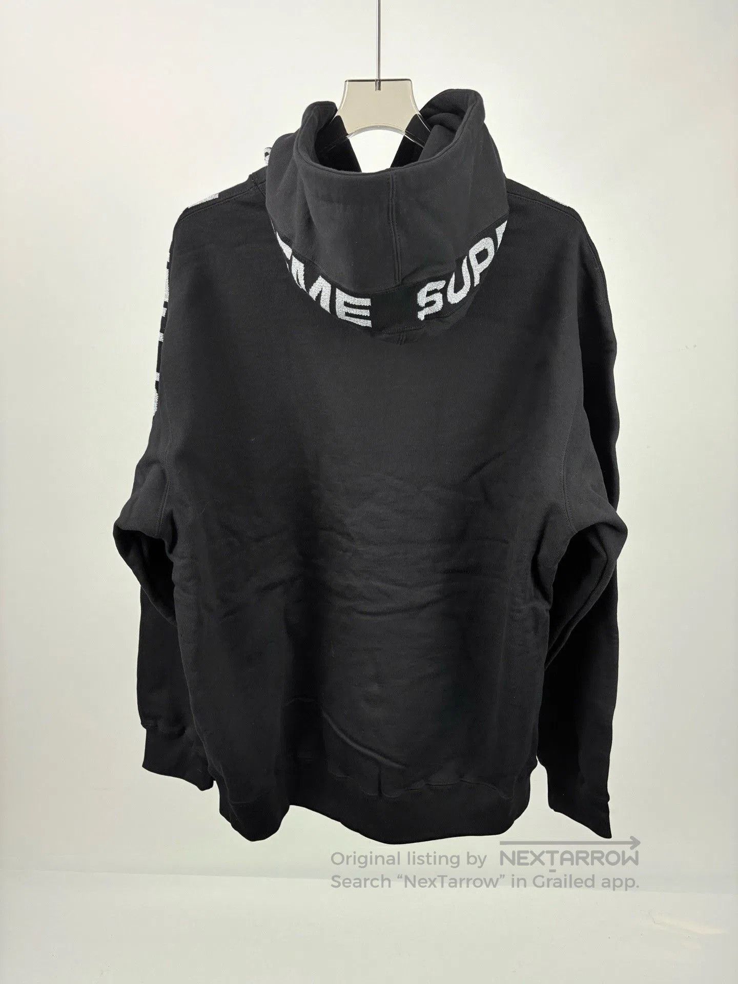 Supreme Supreme Black Silver Embroidered Logo Hoodie. Size US XL / EU 56 / 4 - 2 Thumbnail