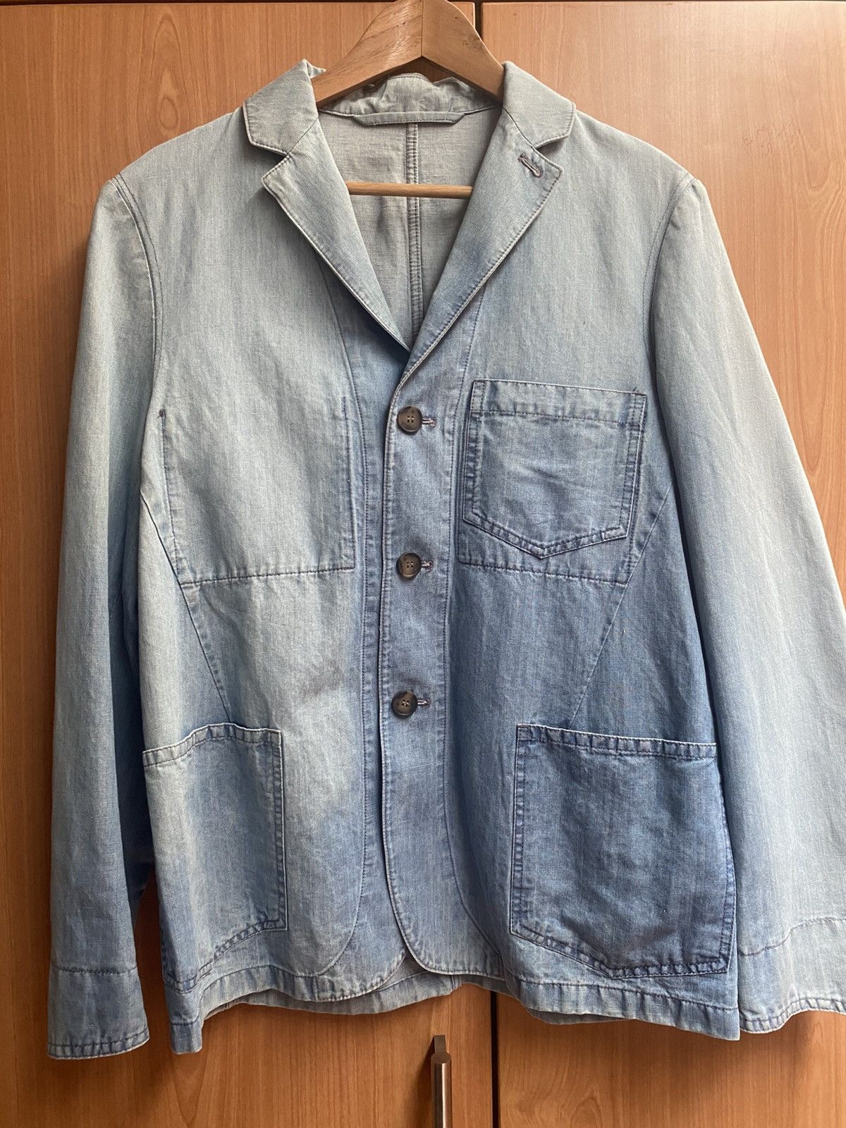 Officine Generale Officine Generale Indigo Jacket BNWT Size US S / EU 44-46 / 1 - 1 Thumbnail