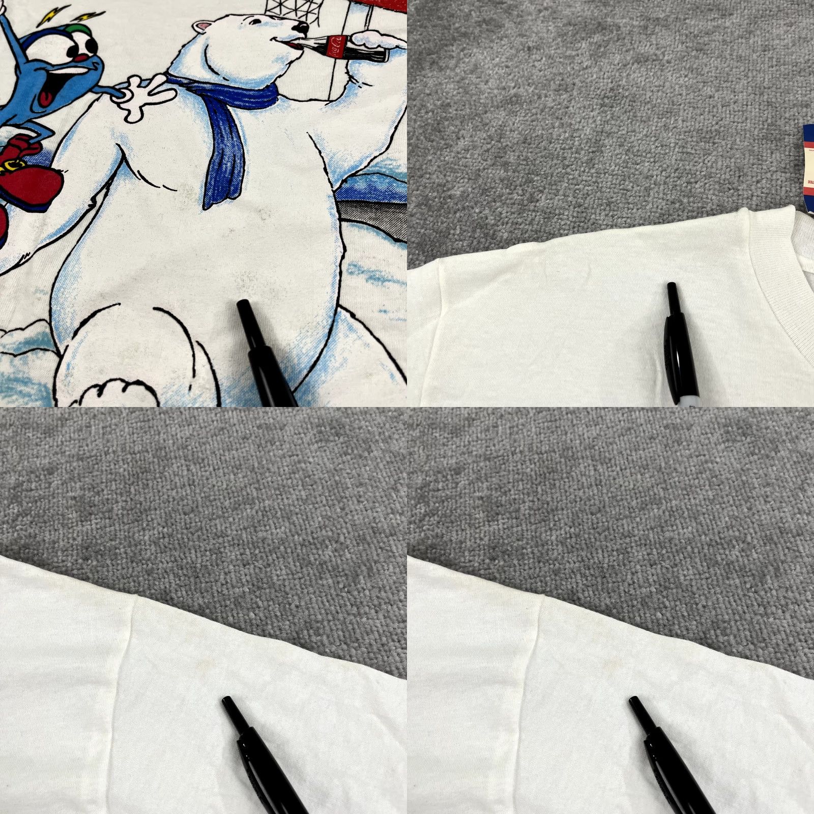 Vintage VINTAGE Coca-Cola Shirt Men XL White 1996 Olympics Polar Bear Basketball Graphic Clothing Shirt 90s Mens Size US XL / EU 56 / 4 - 8 Thumbnail