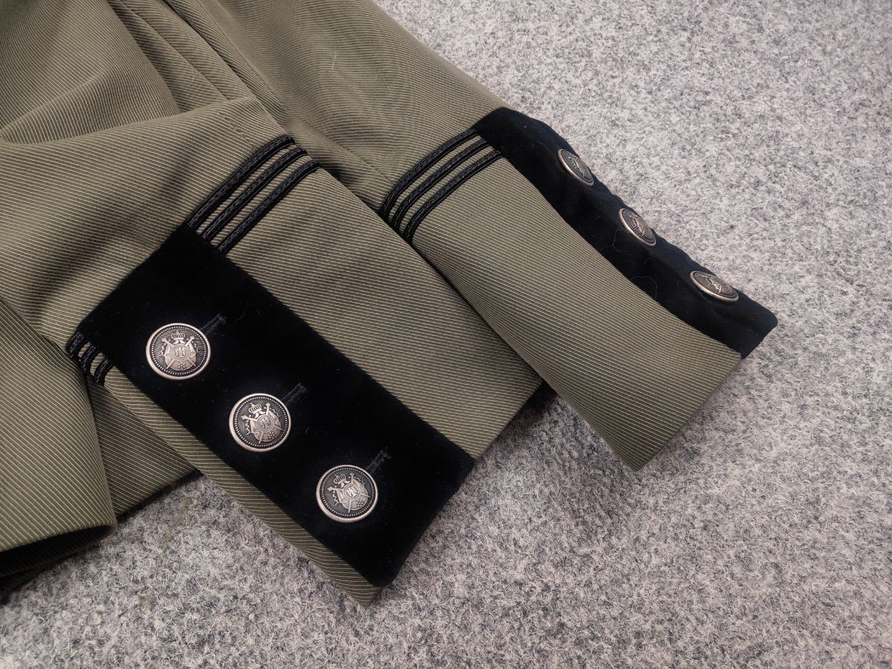The Kooples The Kooples Short Khaki Military Button pocket Blazer Jacket Size S / US 4 / IT 40 - 9 Thumbnail