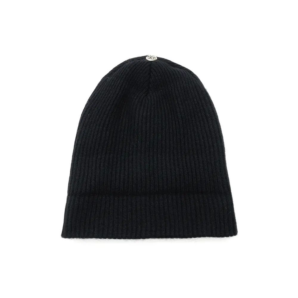 Chrome Hearts Chrome Hearts Cashmere CH Cross LOGO Black Beanie Size ONE SIZE - 2 Thumbnail