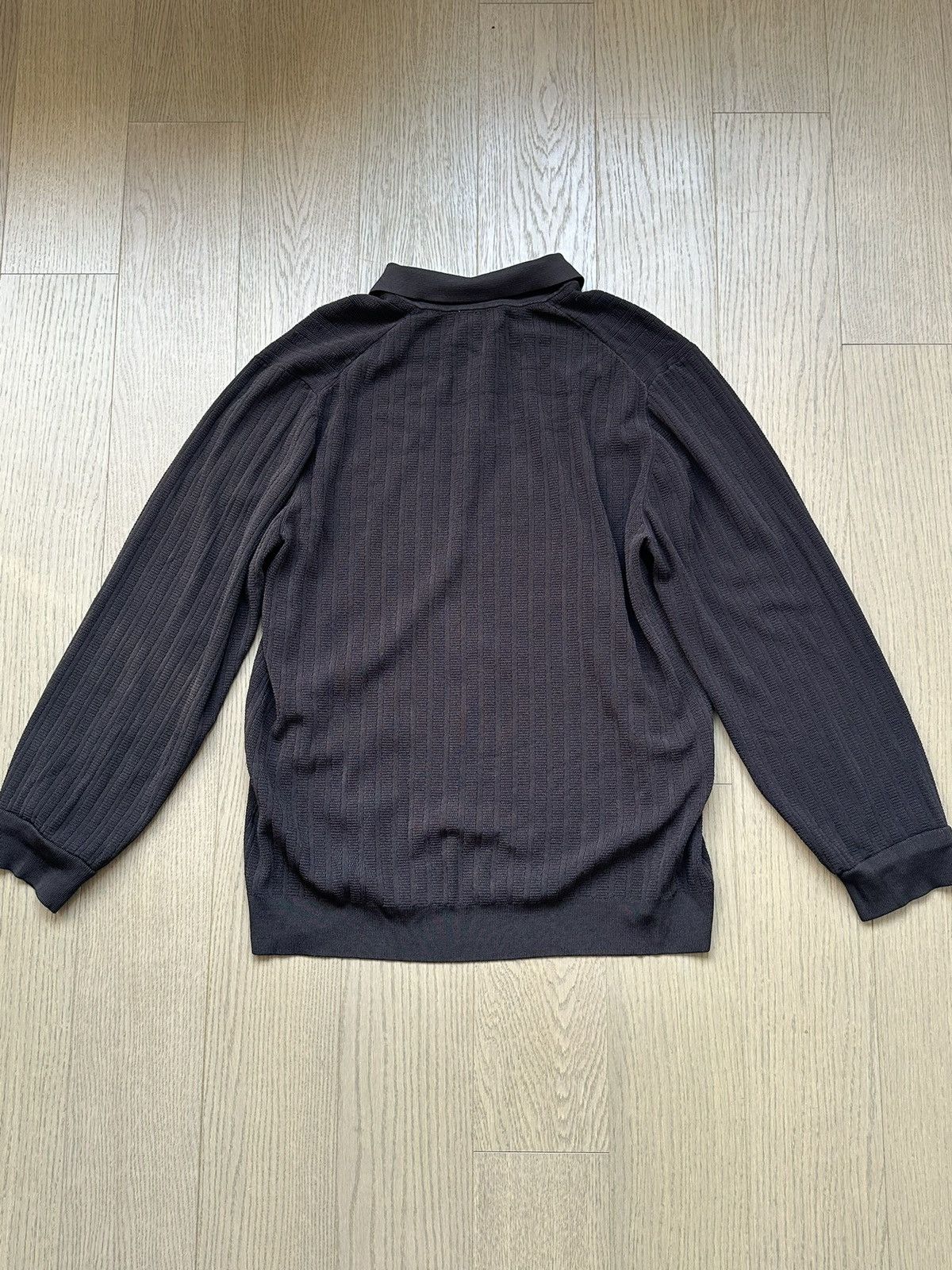 Filippa K Brown Shiny Sweater Polo Size US L / EU 52-54 / 3 - 3 Thumbnail