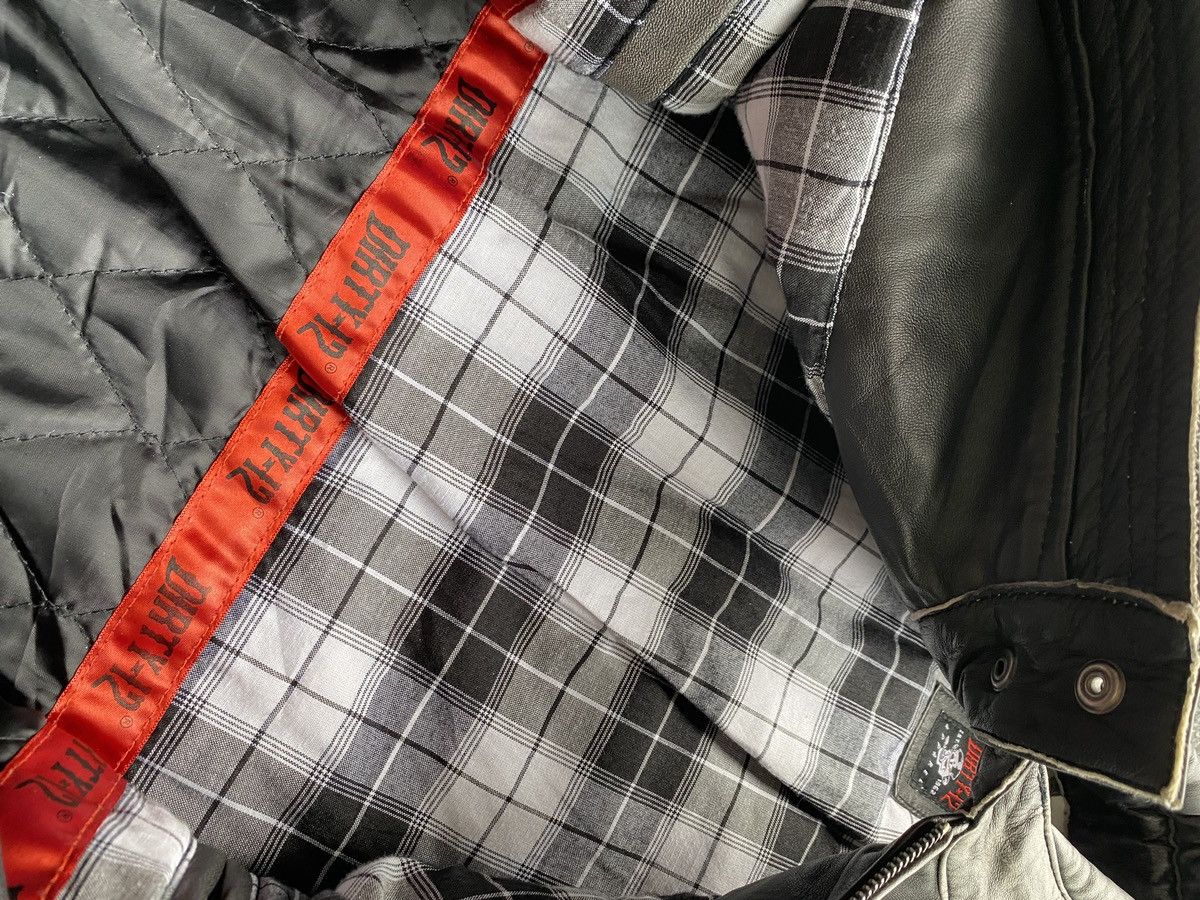 Japanese Brand 🔥Dirty 12 Opium Punk leather jacket racing moto mens m Size US M / EU 48-50 / 2 - 17 Thumbnail