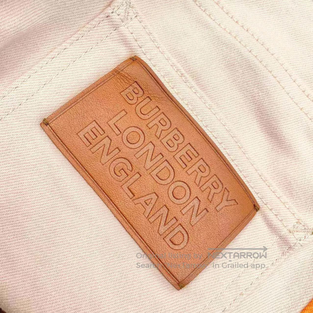 Burberry Burberry Leather brand logo pattern waist color-blocked je Size 25" / US 0 / IT 36 - 4 Thumbnail