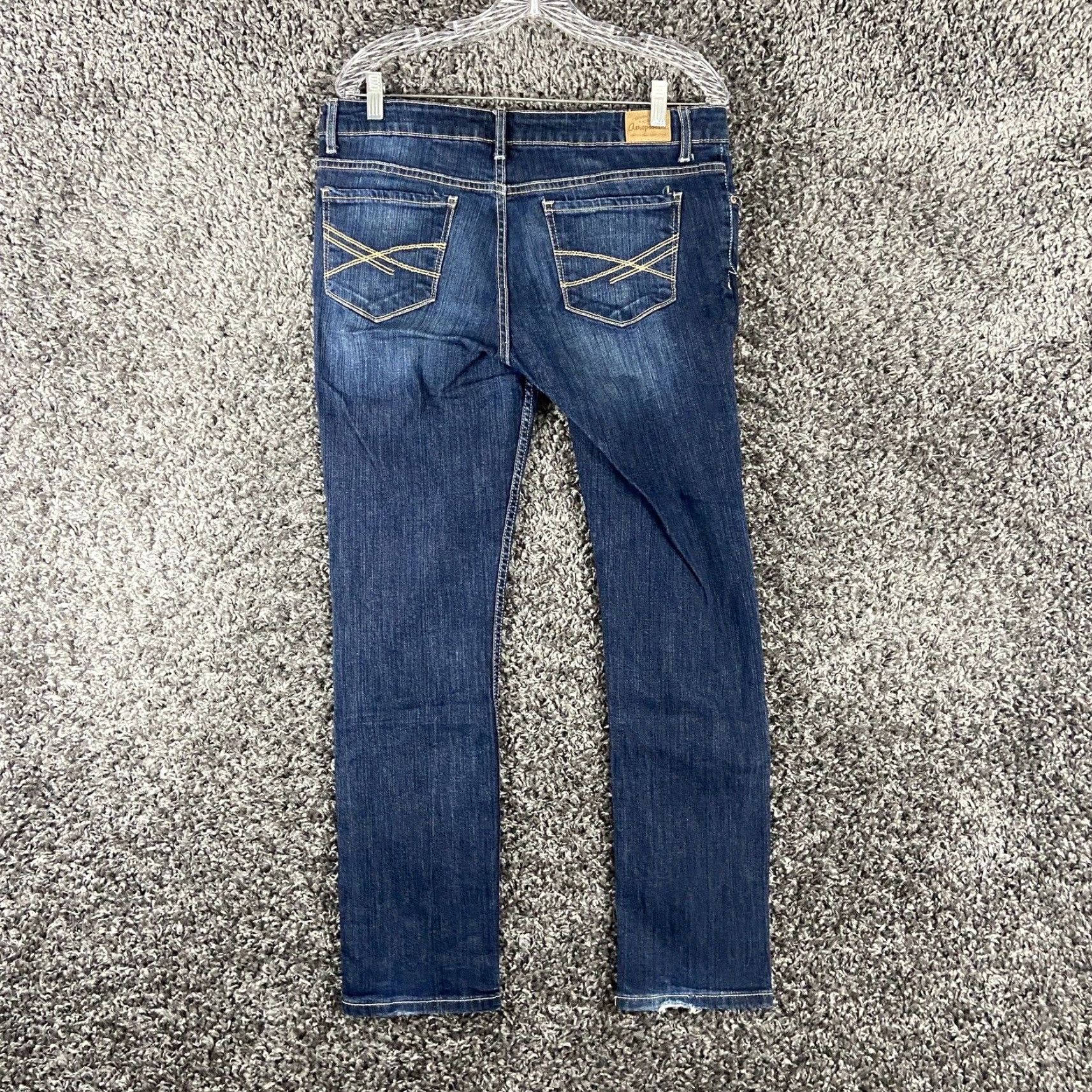Vintage Aéropostale Skinny Jeans Women’s 11/12 Blue Regular Size 32" / US 10 / IT 46 - 7 Thumbnail