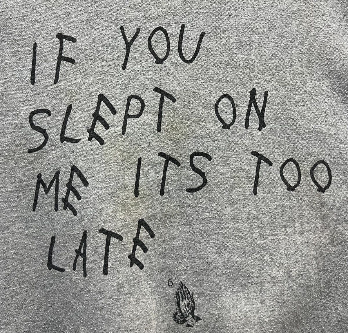 Gildan × Vintage VINTAGE GILDAN IF YOU SLEPT ON ME ITS TOO LATE SWEATSHIRT Size US L / EU 52-54 / 3 - 3 Thumbnail