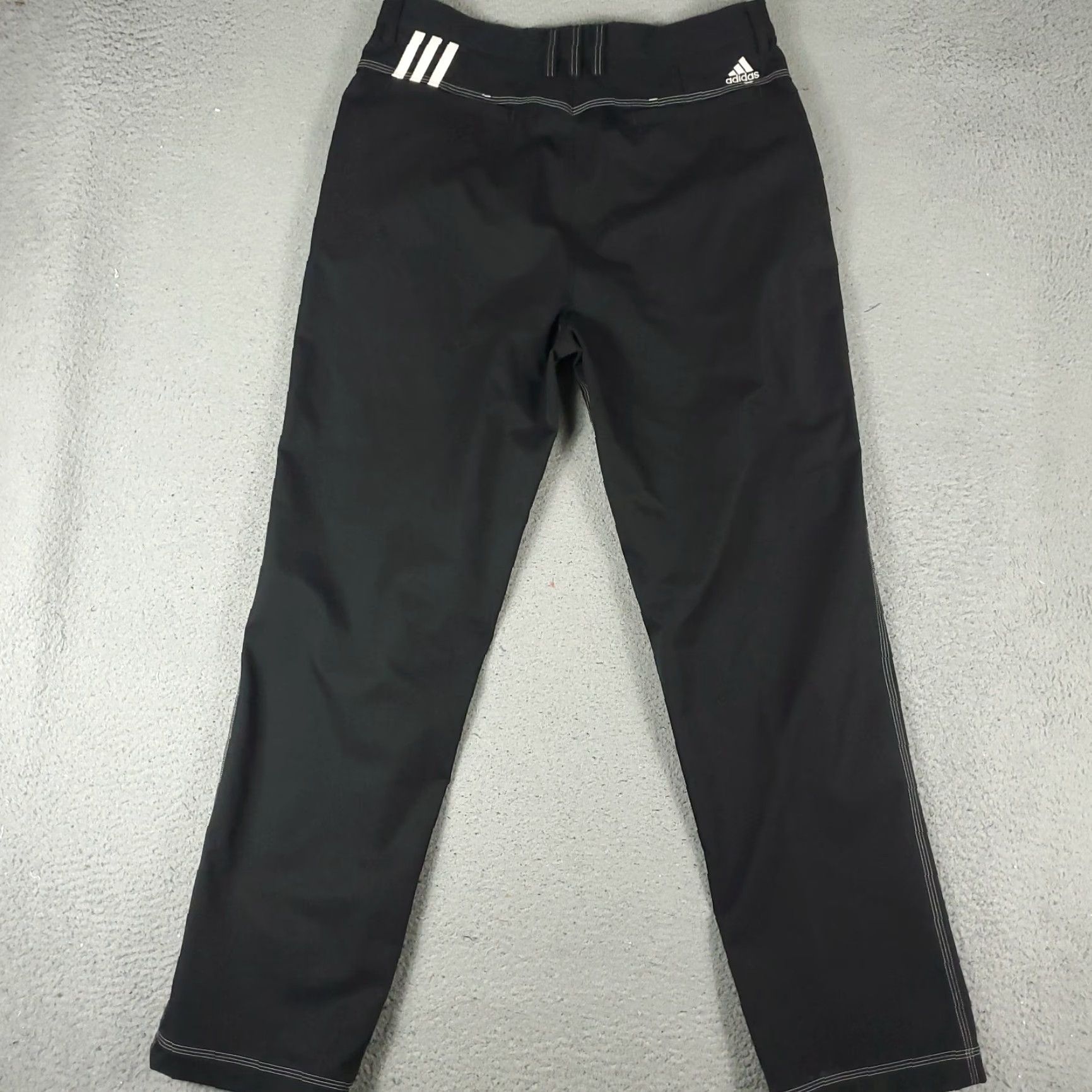 Adidas Adidas Chino Pants Mens 34x32 Black Flat Front Casual Golf Trousers Size US 34 / EU 50 - 7 Thumbnail