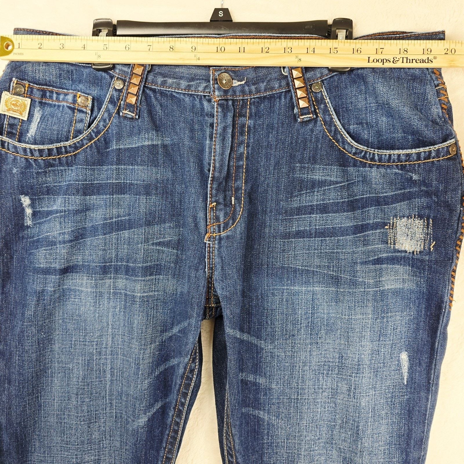 CINCH Cinch Jace Jeans Men's Fits 38x31 Distressed Flap Pockets Size US 38 / EU 54 - 11 Thumbnail