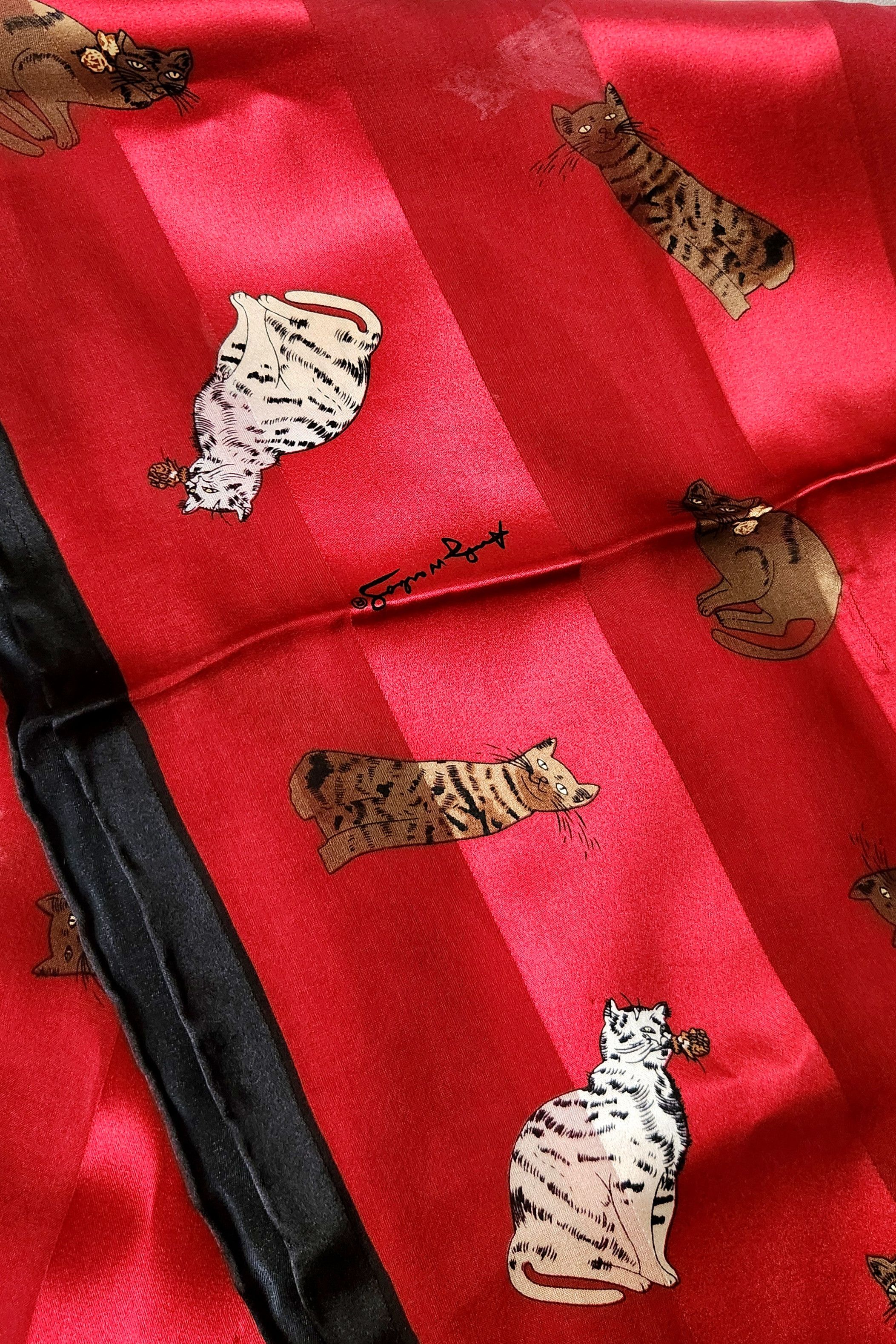 Andy Warhol Vintage RARE Andy Warhol Exclusive Museum Co cat scarf Size ONE SIZE - 5 Thumbnail