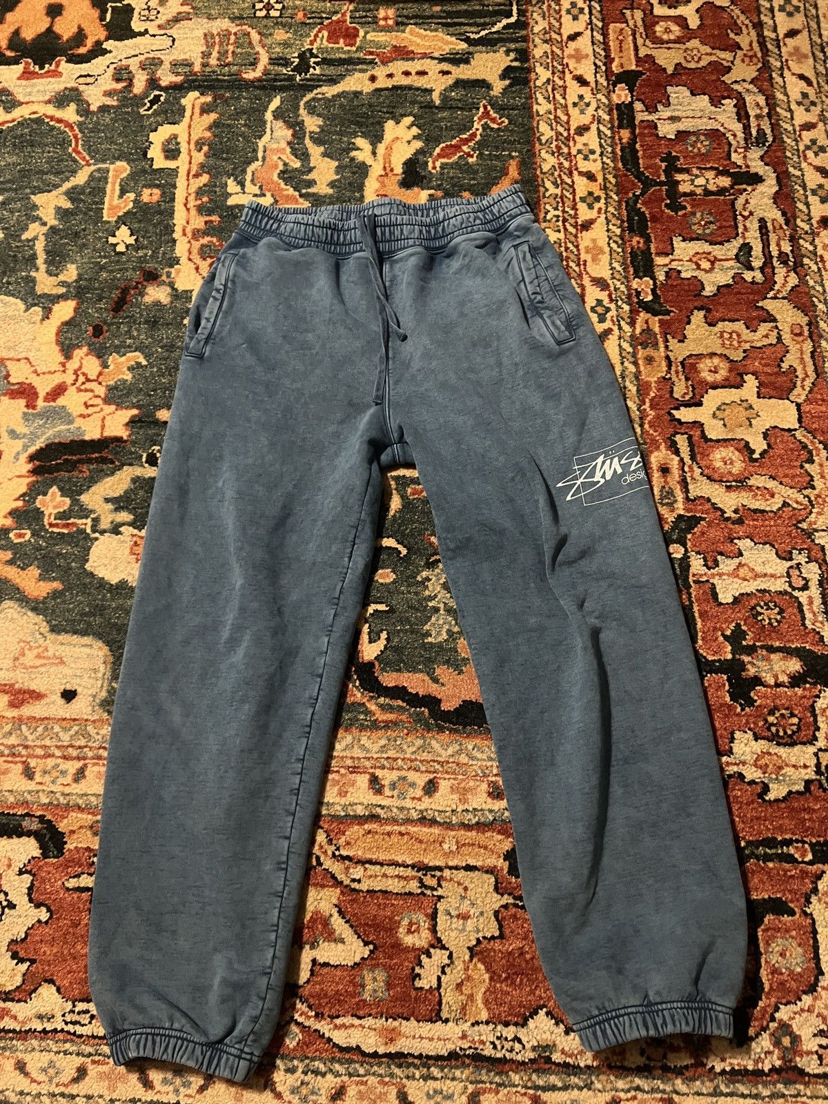 Image of Stussy Sweatpants in Blue, Men's (Size 30)