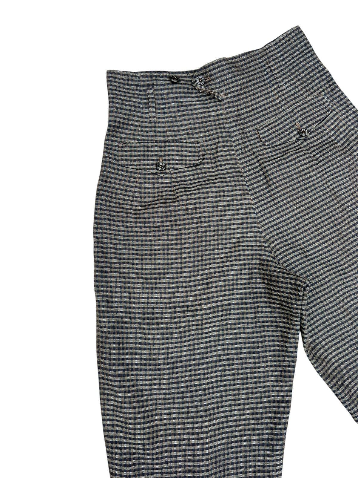 Matsuda 90s Nicole Stripe Linen Silk Jacquard Balloon Trouser Size US 29 - 14 Thumbnail