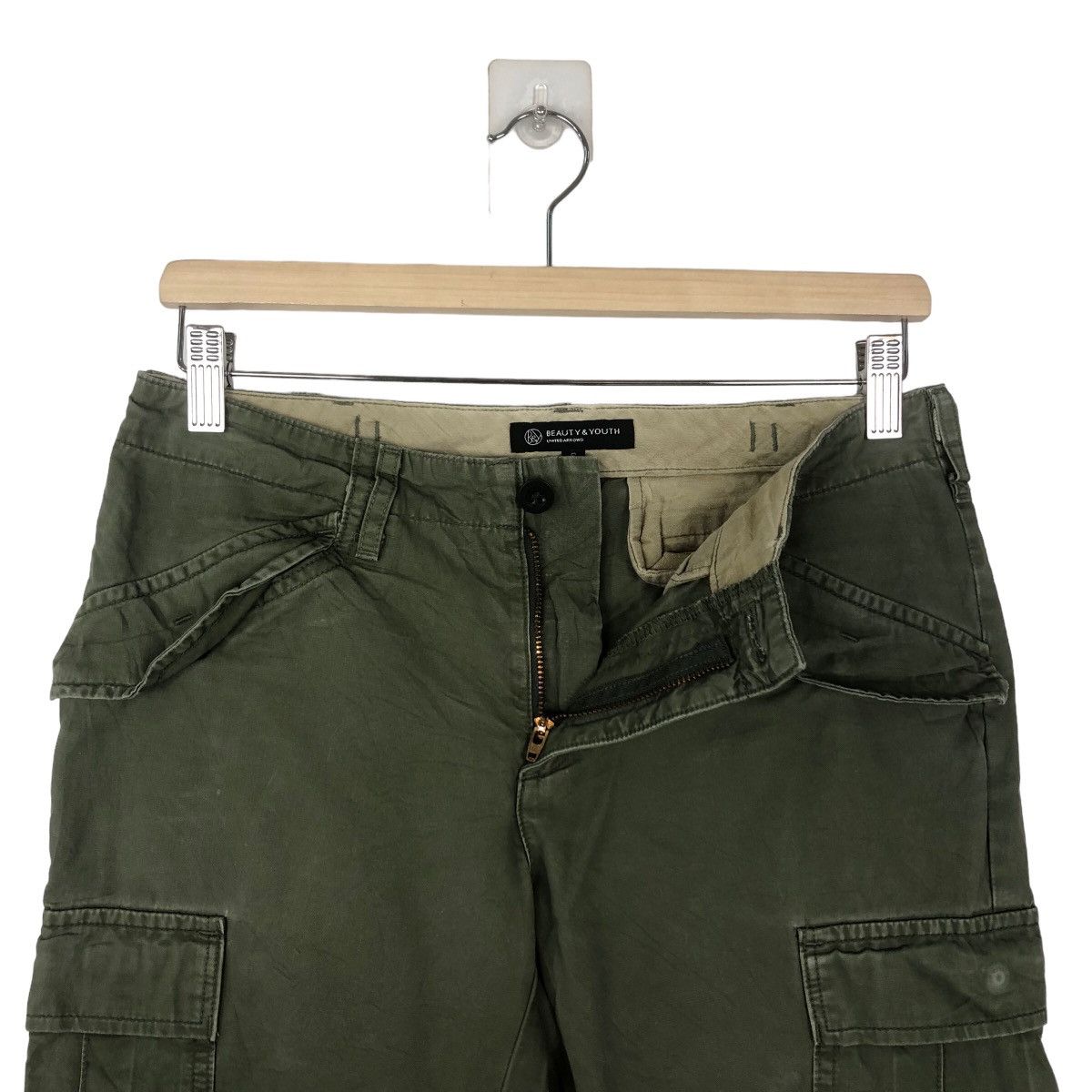 BEAUTY&YOUTH 🔥MILITARY DESIGN CARGO PANTS BEAUTY & YOUTH JAPAN Size US 28 / EU 44 - 8 Thumbnail