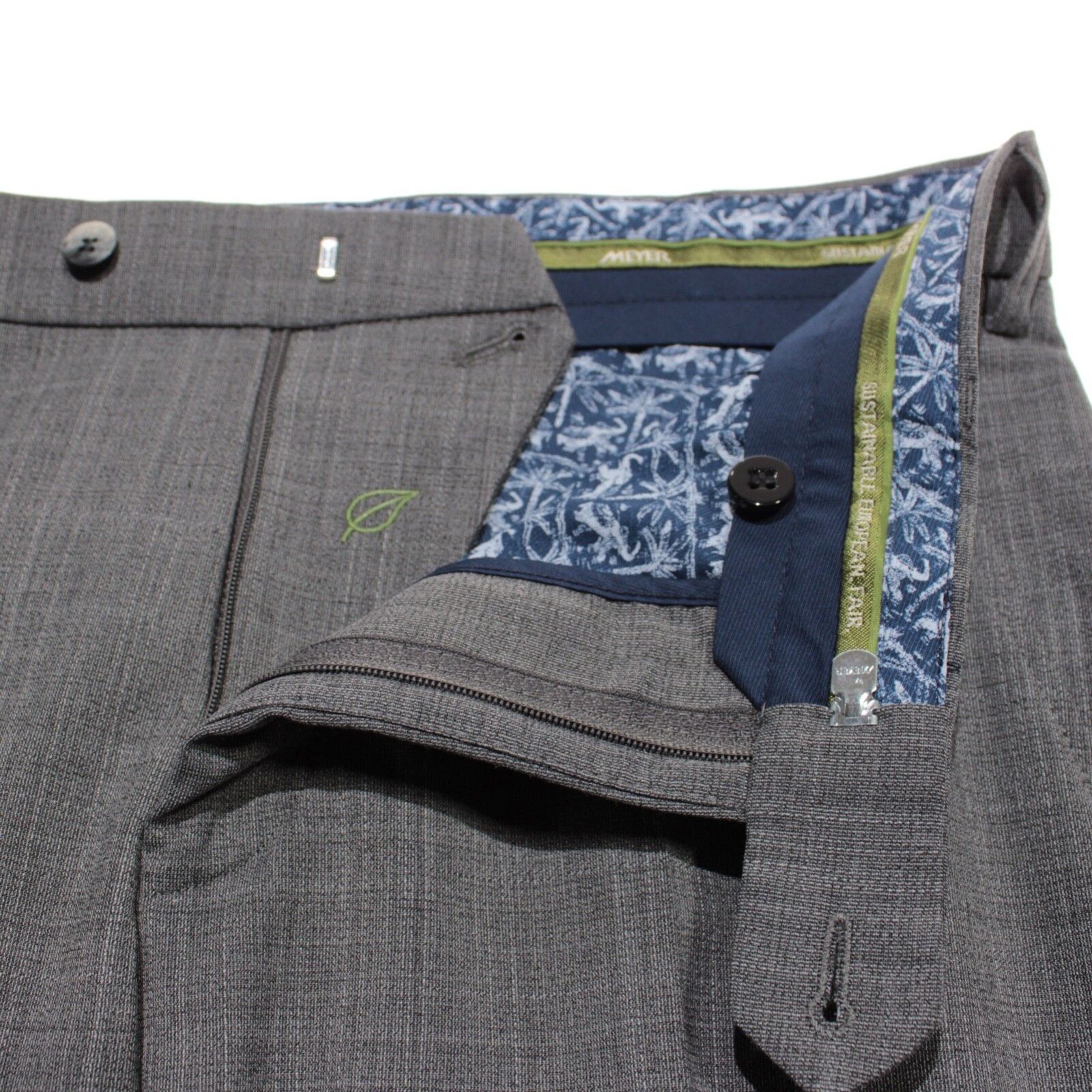 Other Meyer New with tags Dress Pants Size 34 US In Gray Size US 34 / EU 50 - 3 Thumbnail