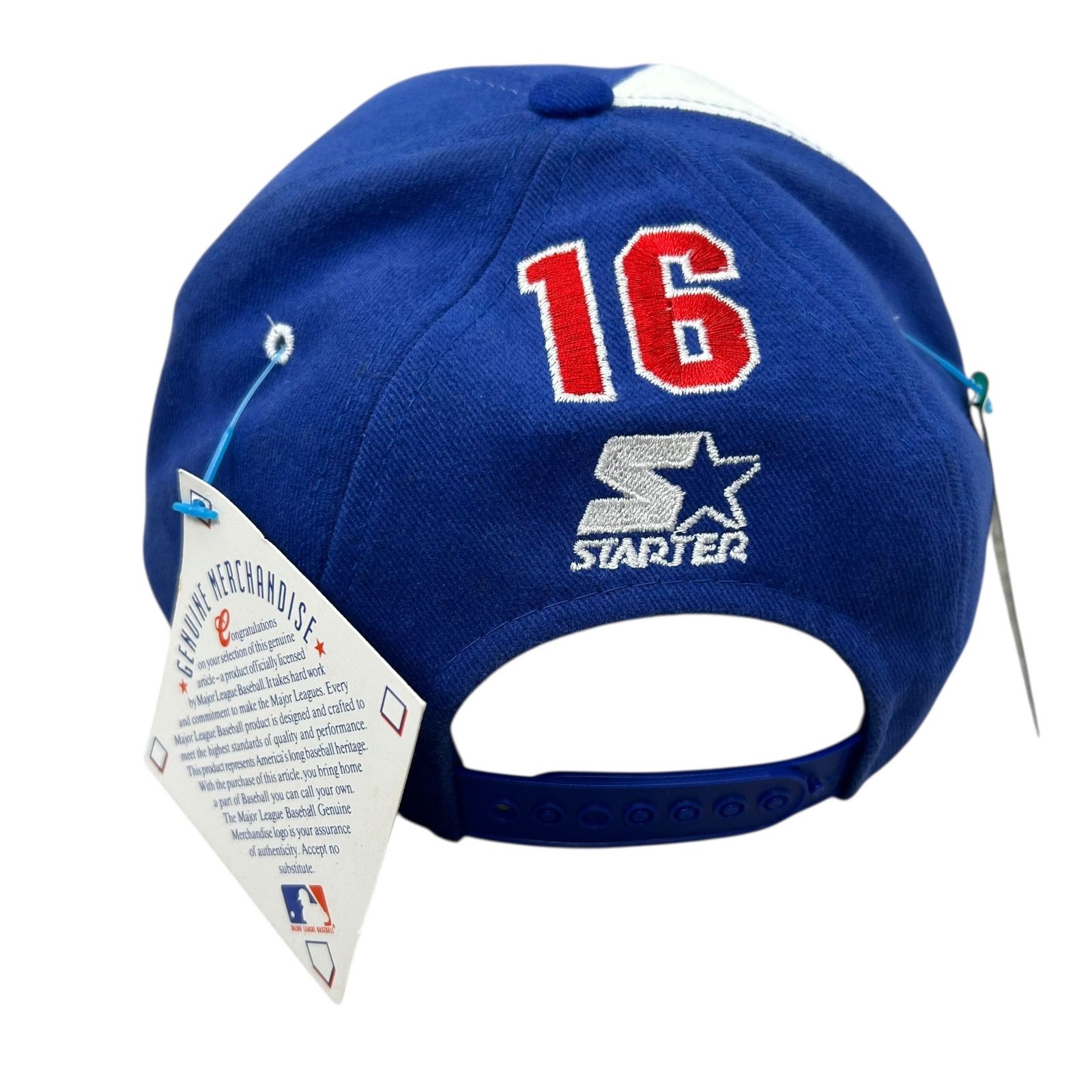 MLB DEADSTOCK VTG 90s LOS ANGELES DODGERS NOMO STARTER SNAPBACK Size ONE SIZE - 4 Thumbnail