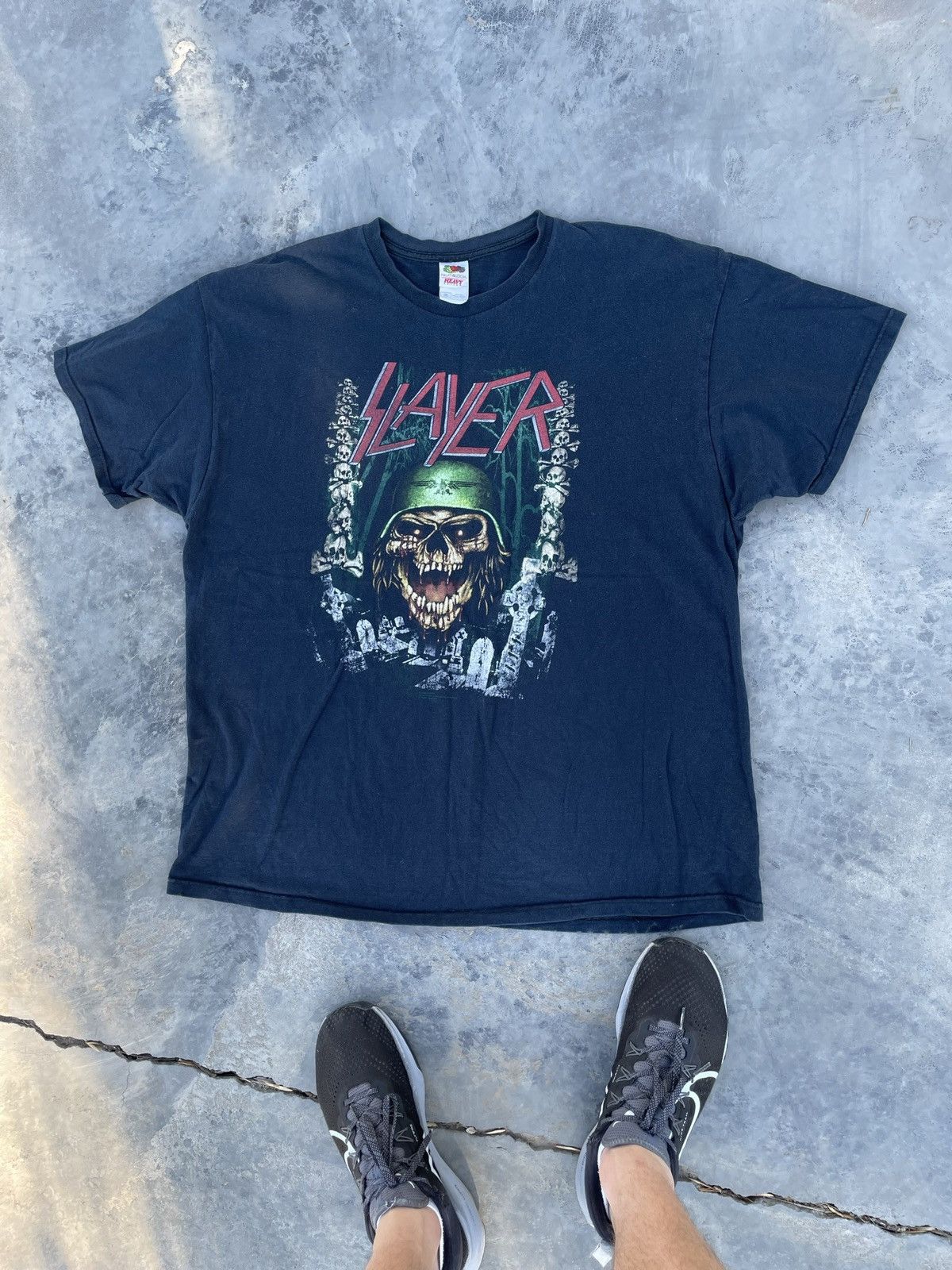 Band Tees Vintage Slayer 2005 Graphic Band T-Shirt Rare Faded Y2k Tee Size US XL / EU 56 / 4 - 7 Thumbnail