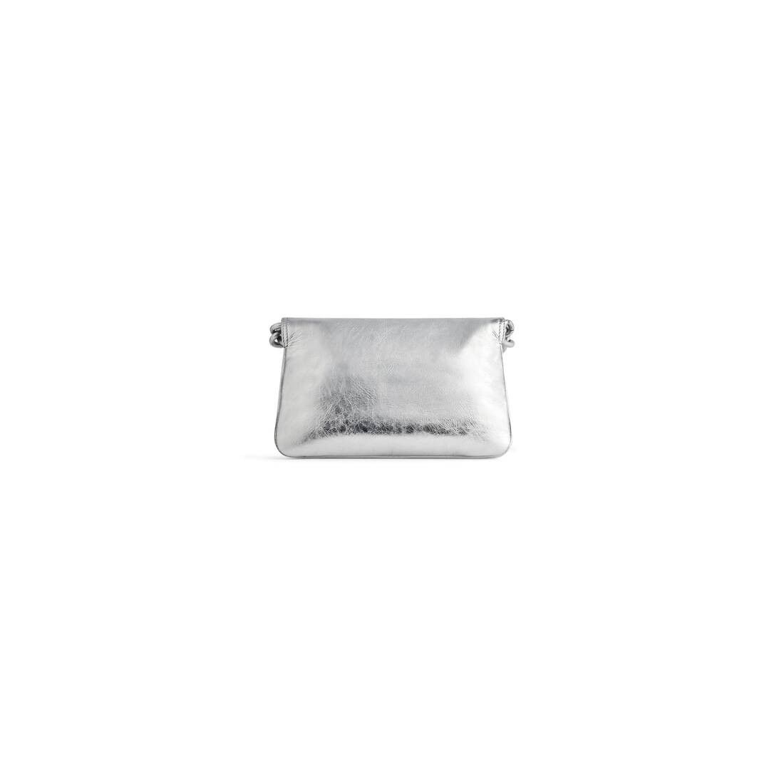 Balenciaga o1mt1gz0325 Size: OS / BB Soft Small Flap Bag Metallized Size ONE SIZE - 4 Thumbnail