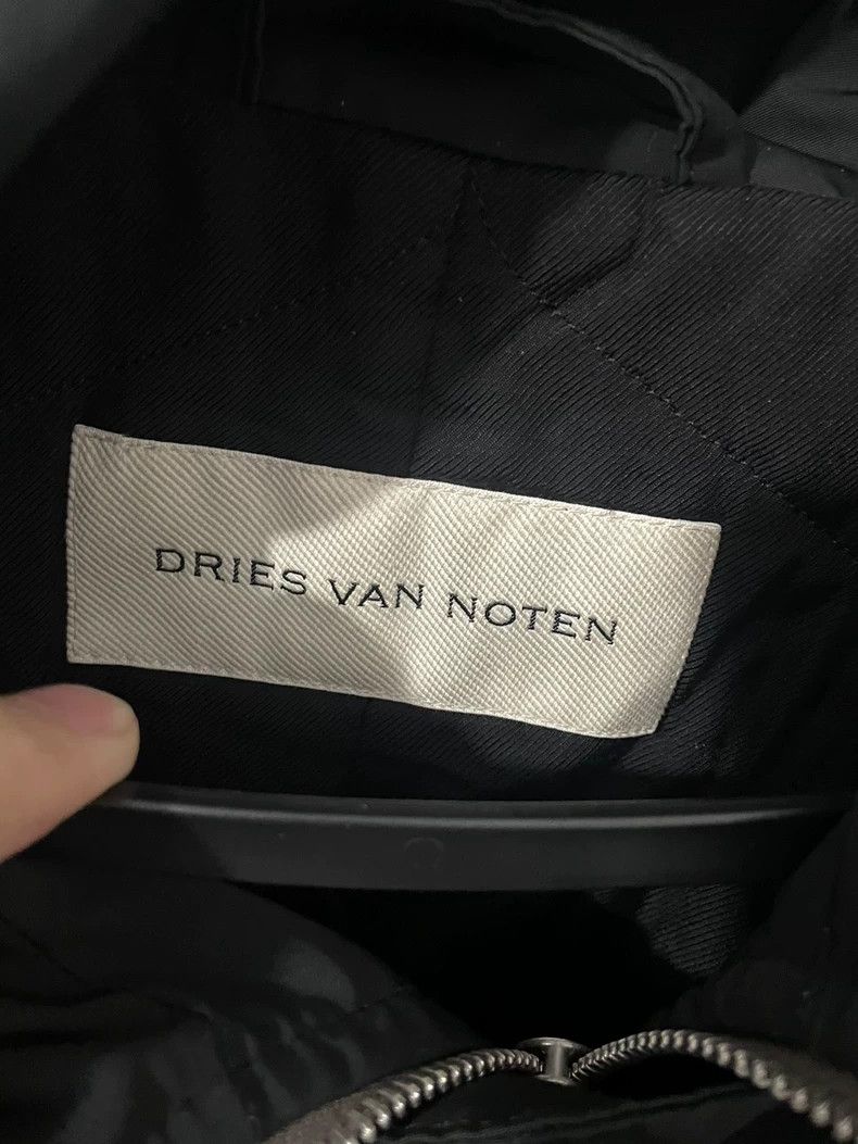 Dries Van Noten dries van notenBlack scimitar diagonal zipper nylon jacket Size US L / EU 52-54 / 3 - 4 Thumbnail