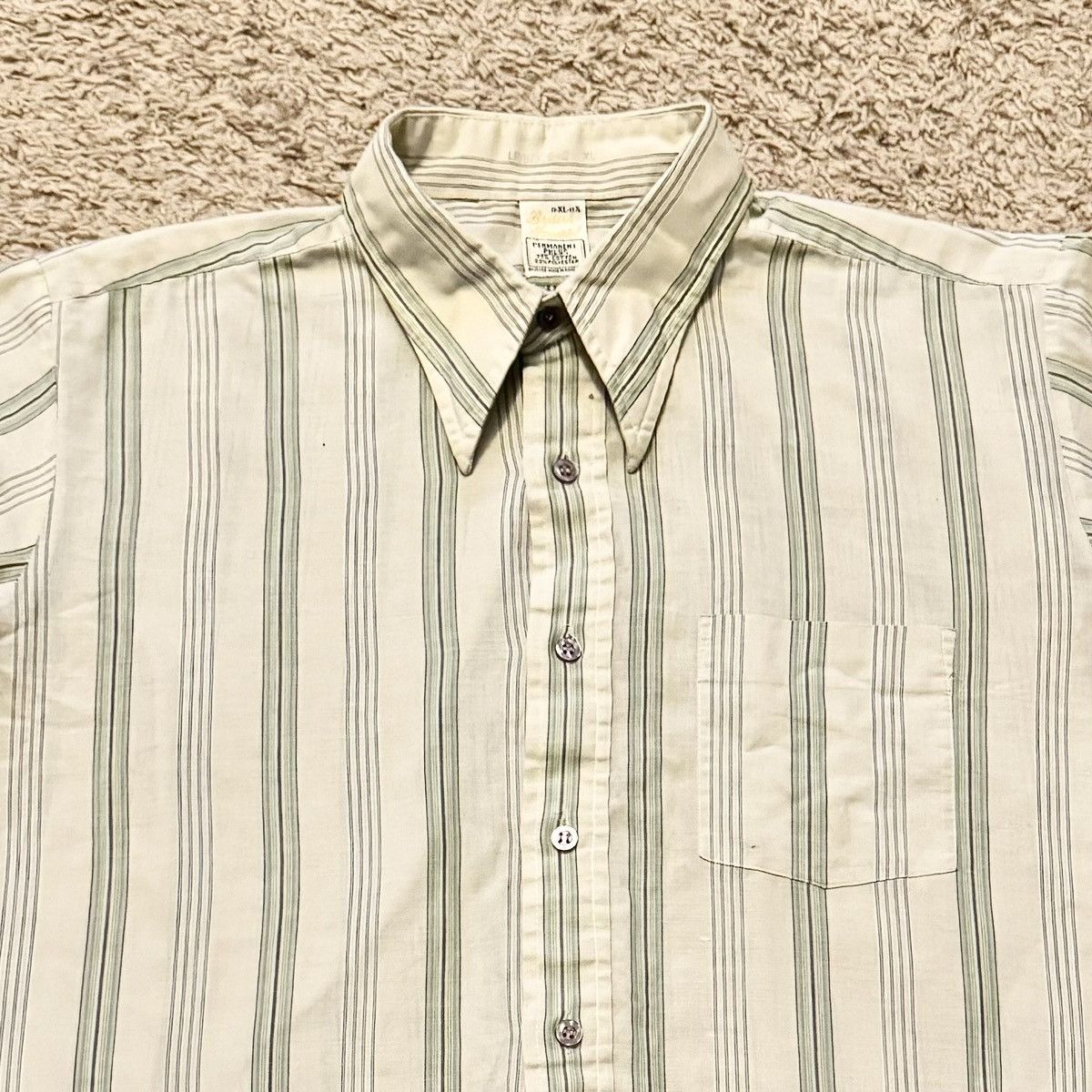 JCPenney × Vintage VINTAGE 70s JC PENNEY SHORT SLEEVE BUTTON UP Size US XL / EU 56 / 4 - 2 Thumbnail