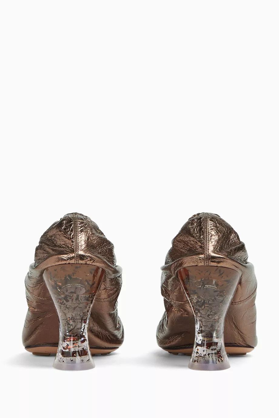 Bottega Veneta o1y0725 Spool Heel Pumps in Brown Size US 8 / IT 38 - 4 Thumbnail
