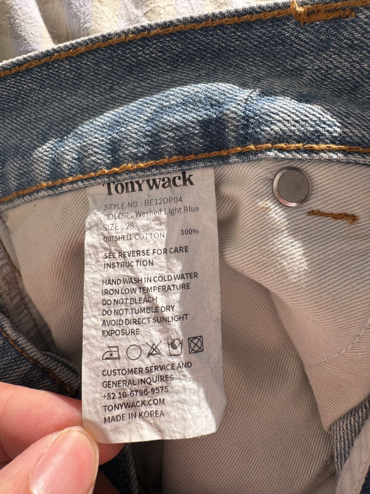 TONYWACK Blue Flared-Leg Reconstructed Jeans Size US 28 / EU 44 - 8 Thumbnail