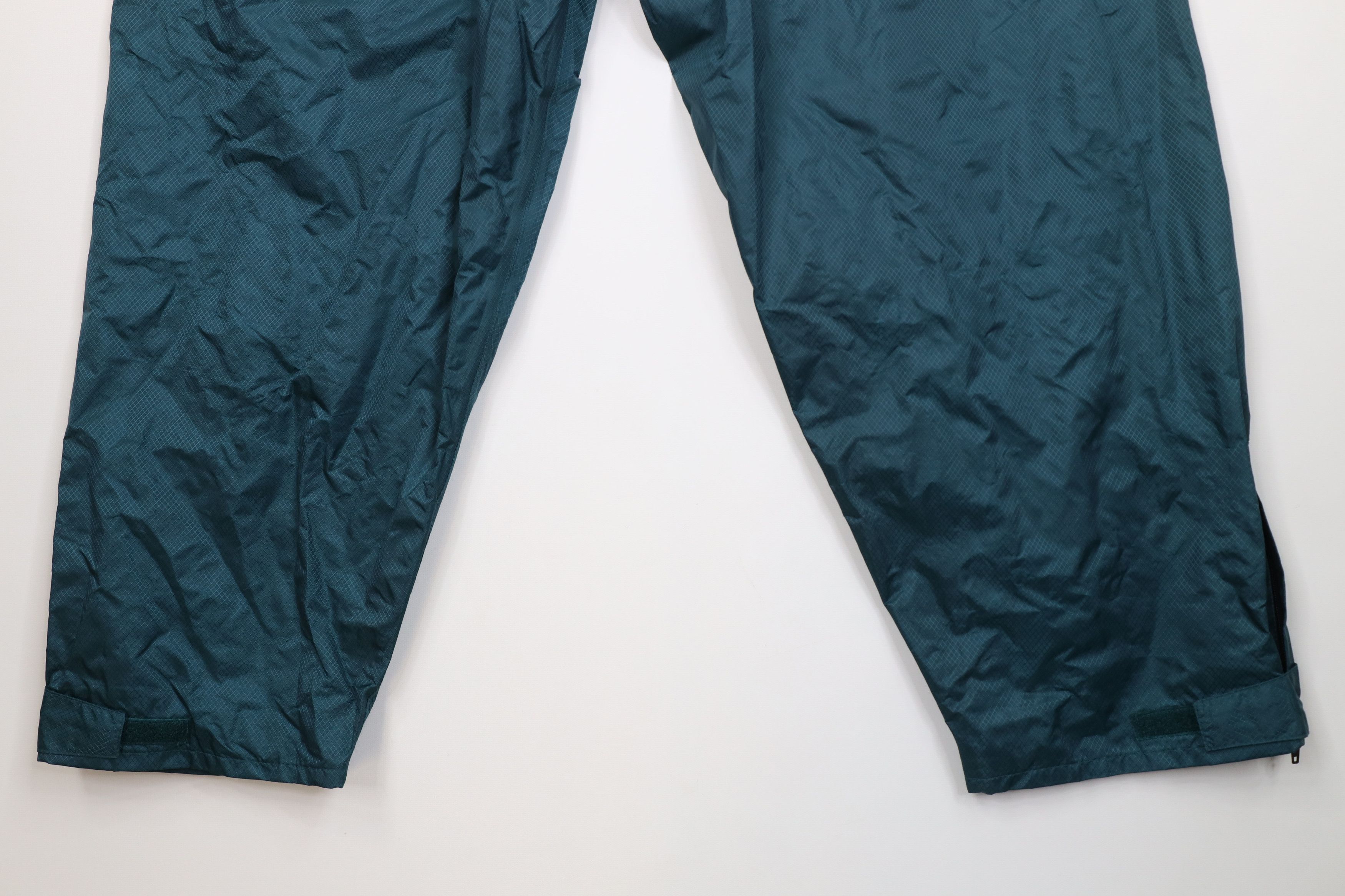 Vintage Vintage 90s Streetwear Ripstop Wide Leg Rain Pants Green Size US 36 / EU 52 - 10 Thumbnail