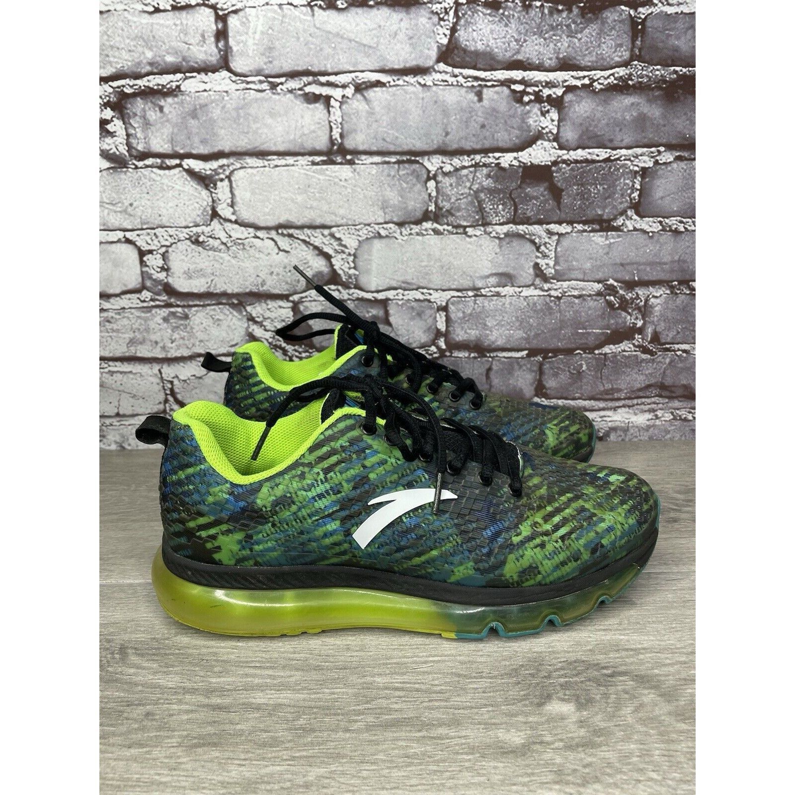 Other Anta Green Blue Synthetic Lace Up Gym Basketball Shoes Men’s Size US 9 / EU 42 - 3 Thumbnail