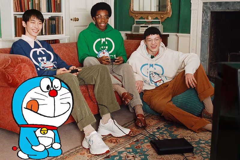 Gucci Gucci - Doraemon - S/S 21 - Embroidered Pullover Hoodie Size US L / EU 52-54 / 3 - 9 Thumbnail