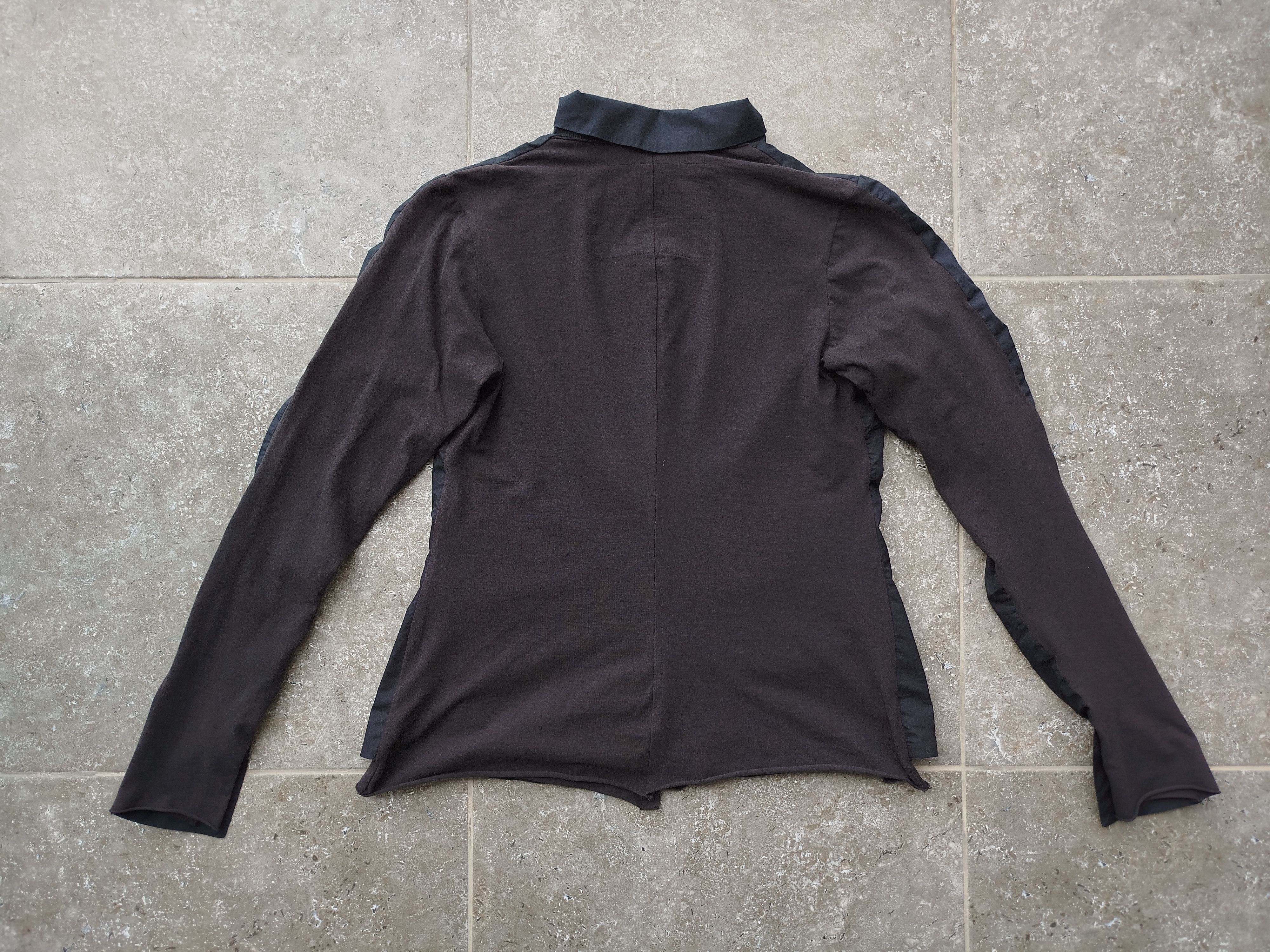 Rundholz Blazer Top Long Sleeve Pockets Layered Cotton Size M Size M / US 6-8 / IT 42-44 - 5 Thumbnail