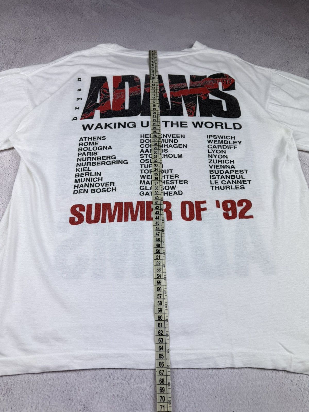 Vintage BRYAN ADAMS Waking Up The World 1992 Euro Tour Shirt Aeros Size US L / EU 52-54 / 3 - 11 Thumbnail