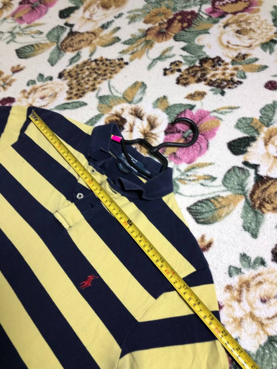 Polo Ralph Lauren Ralph Lauren Polo Shirt Yellow/Navy Striped Short sleeve Size US L / EU 52-54 / 3 - 10 Thumbnail