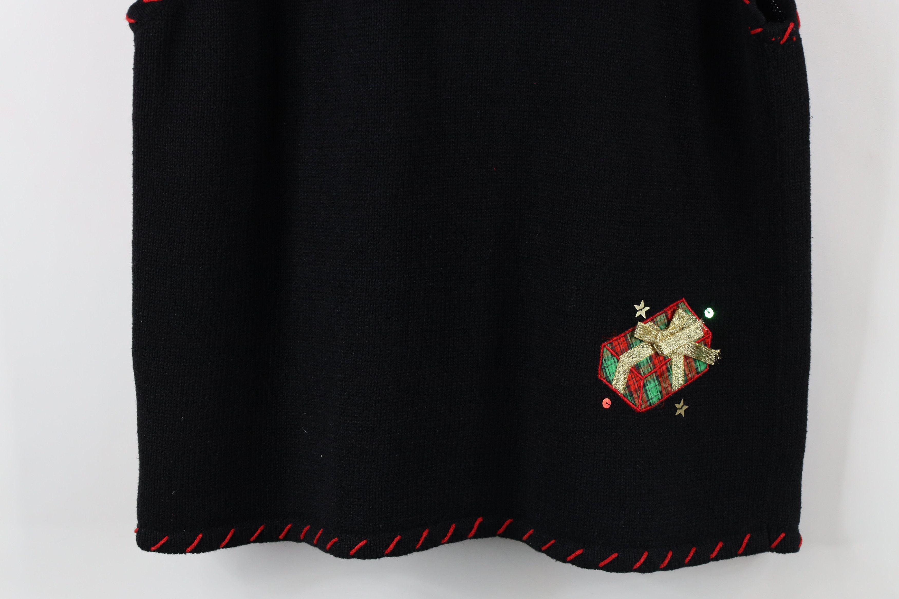Vintage Vintage 90s Streetwear Christmas Knit Full Zip Sweater Vest Size L / US 10 / IT 46 - 13 Thumbnail