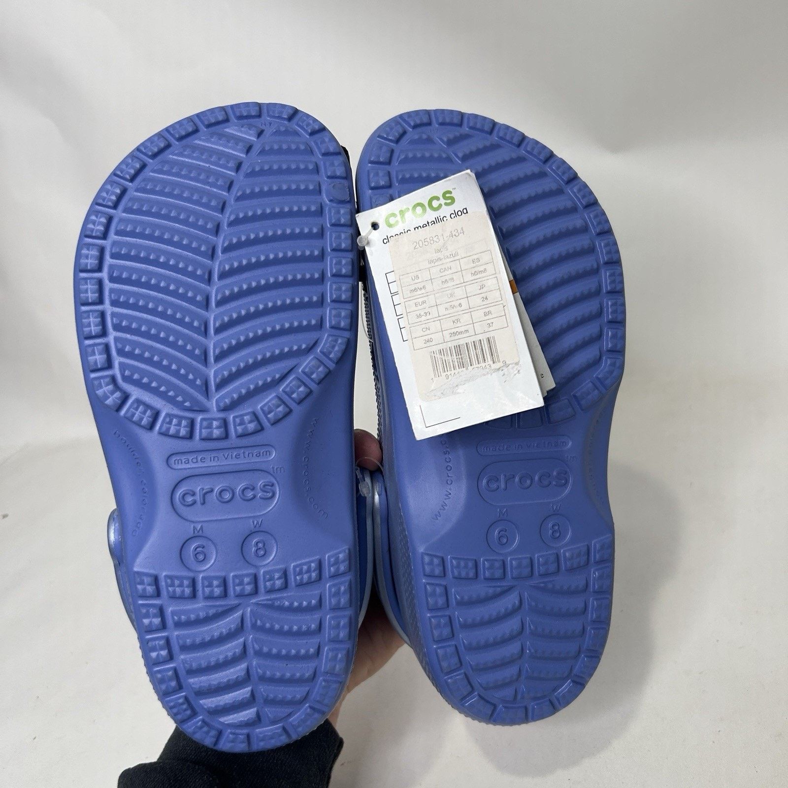 Crocs Crocs Classic Clog Metallic “Lapis Lazuli” Size US 8 / IT 38 - 5 Thumbnail