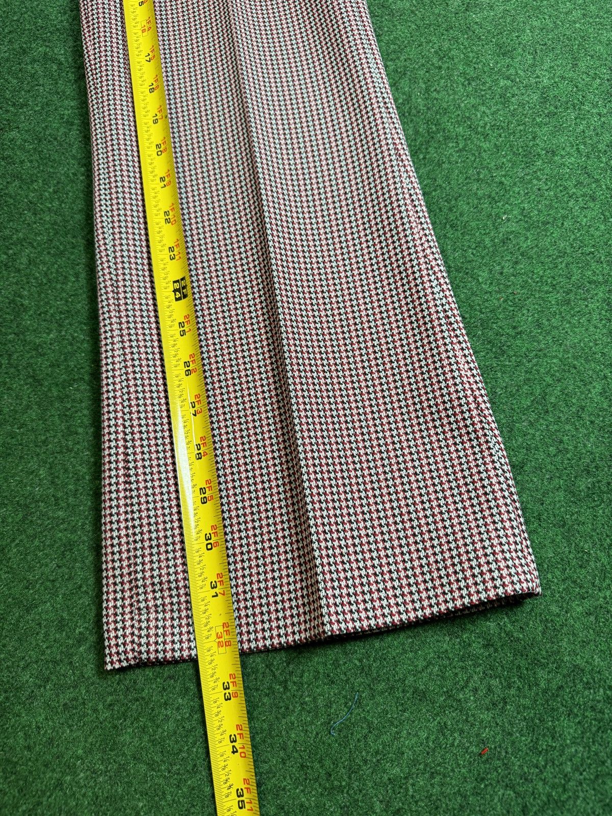 Vintage Vintage 70s Flare Bell Bottom Checkered Talon Disco Pants Size US 30 / EU 46 - 7 Thumbnail