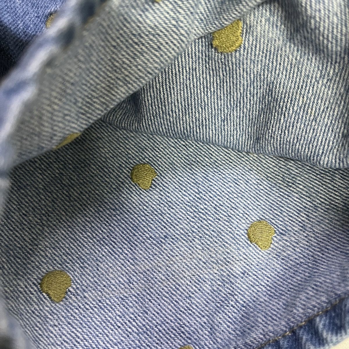 Japanese Brand Vintage Allover Polkadots Embroidered Jeans Size US 29 - 4 Thumbnail