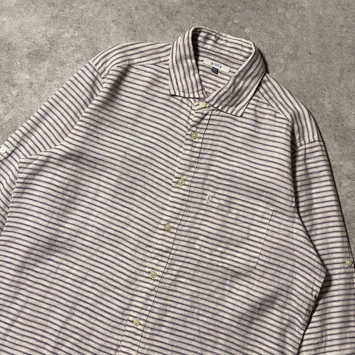Aigle Aigle Vintage Stripe Shirt Size US L / EU 52-54 / 3 - 2 Thumbnail