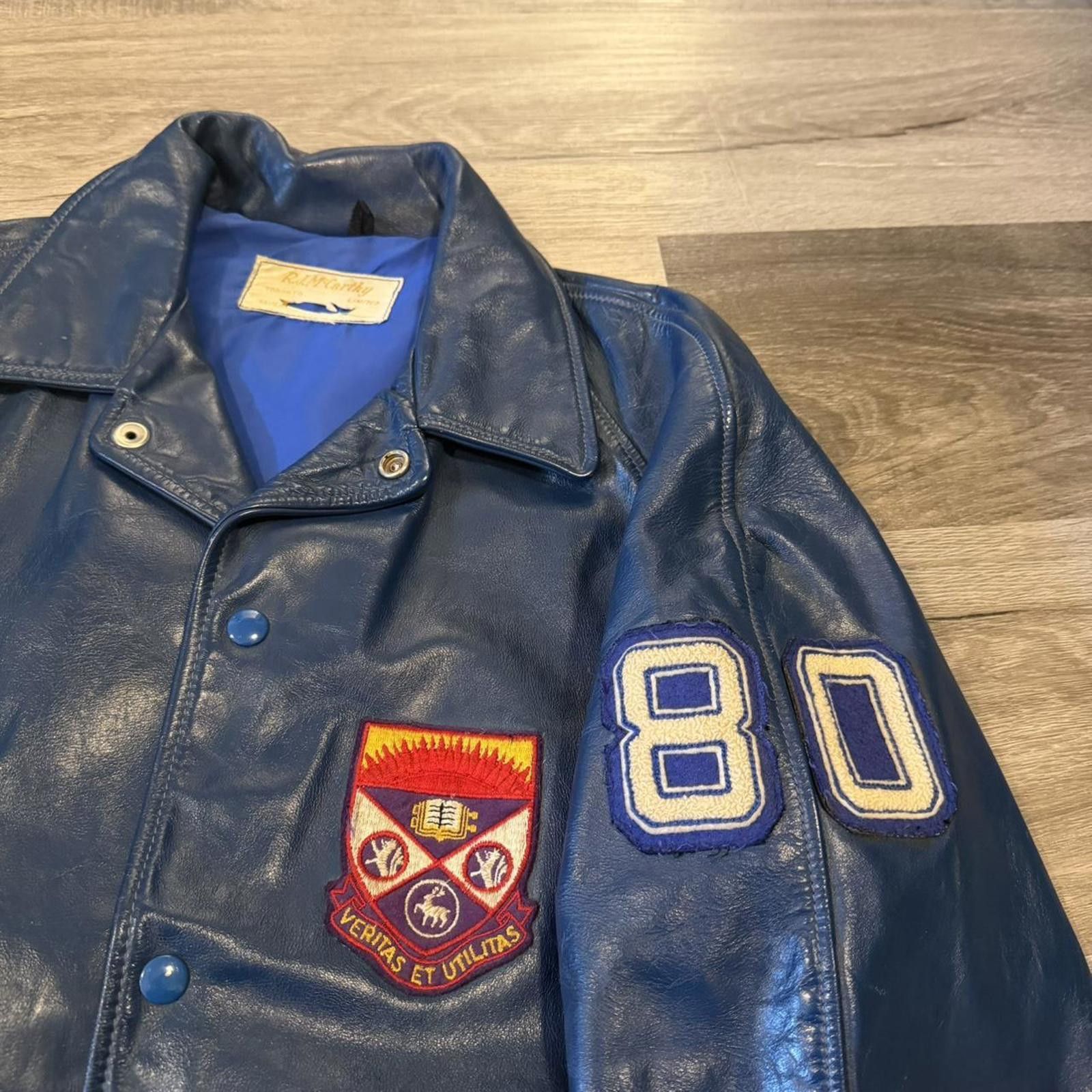 Other Vintage western university leather jacket 1980 M Size US M / EU 48-50 / 2 - 7 Thumbnail