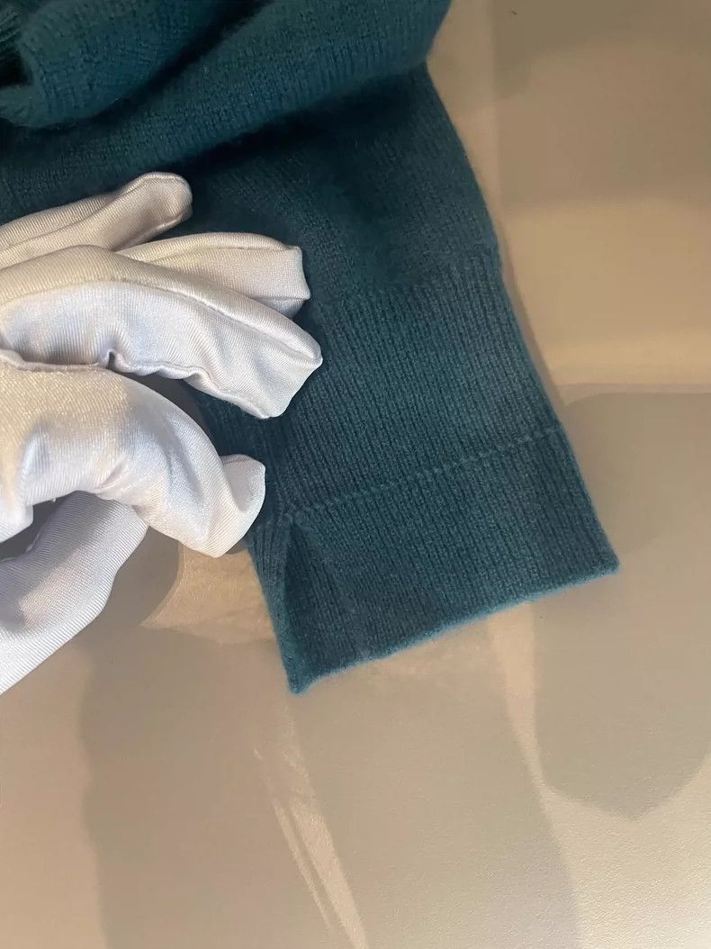 Loro Piana LORO PIANA Blue and green cashmere sweater Size M / US 6-8 / IT 42-44 - 7 Thumbnail