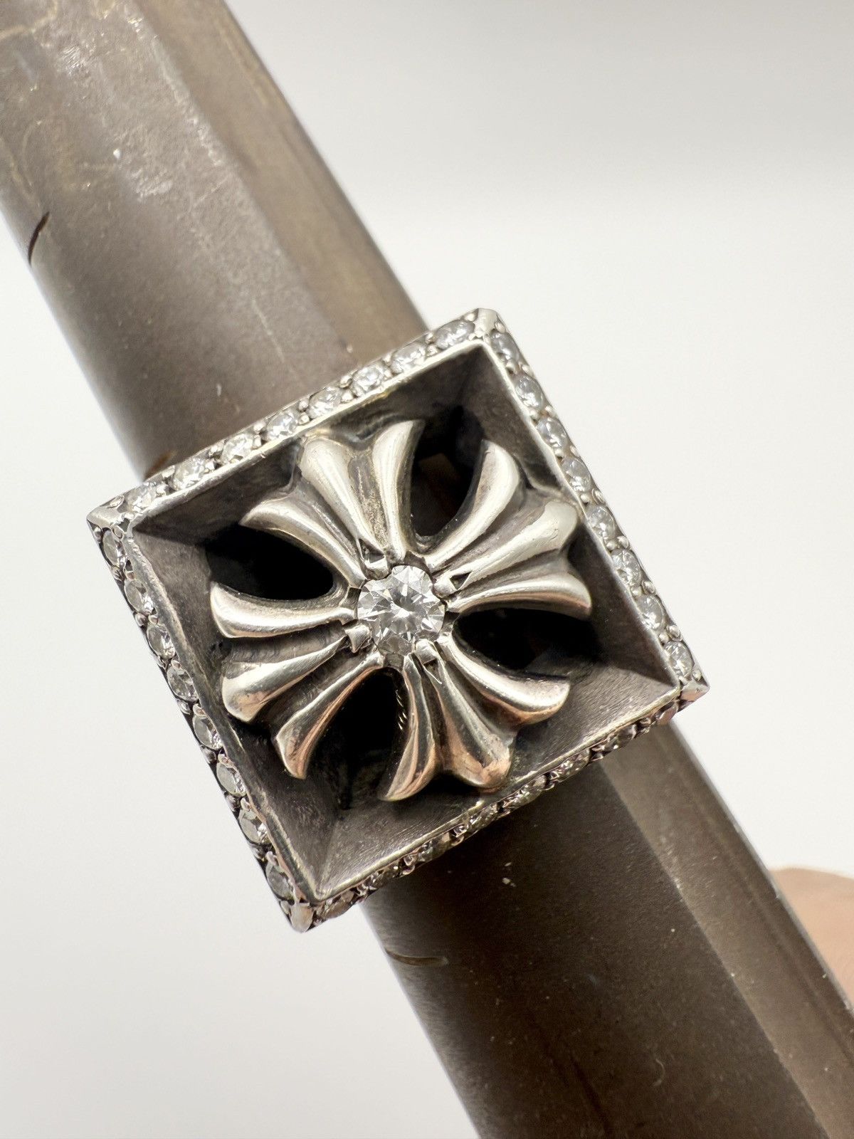 Chrome Hearts Chrome Hearts Diamond CH Plus Signet Ring Size ONE SIZE - 3 Thumbnail