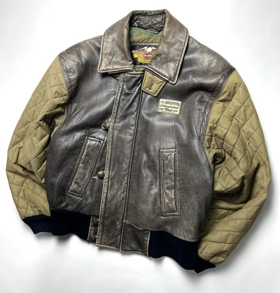Harley Davidson Harley-Davidson RARE EXCLUSIVE Vintage Leather Jacket 1970s Size US M / EU 48-50 / 2 - 4 Thumbnail