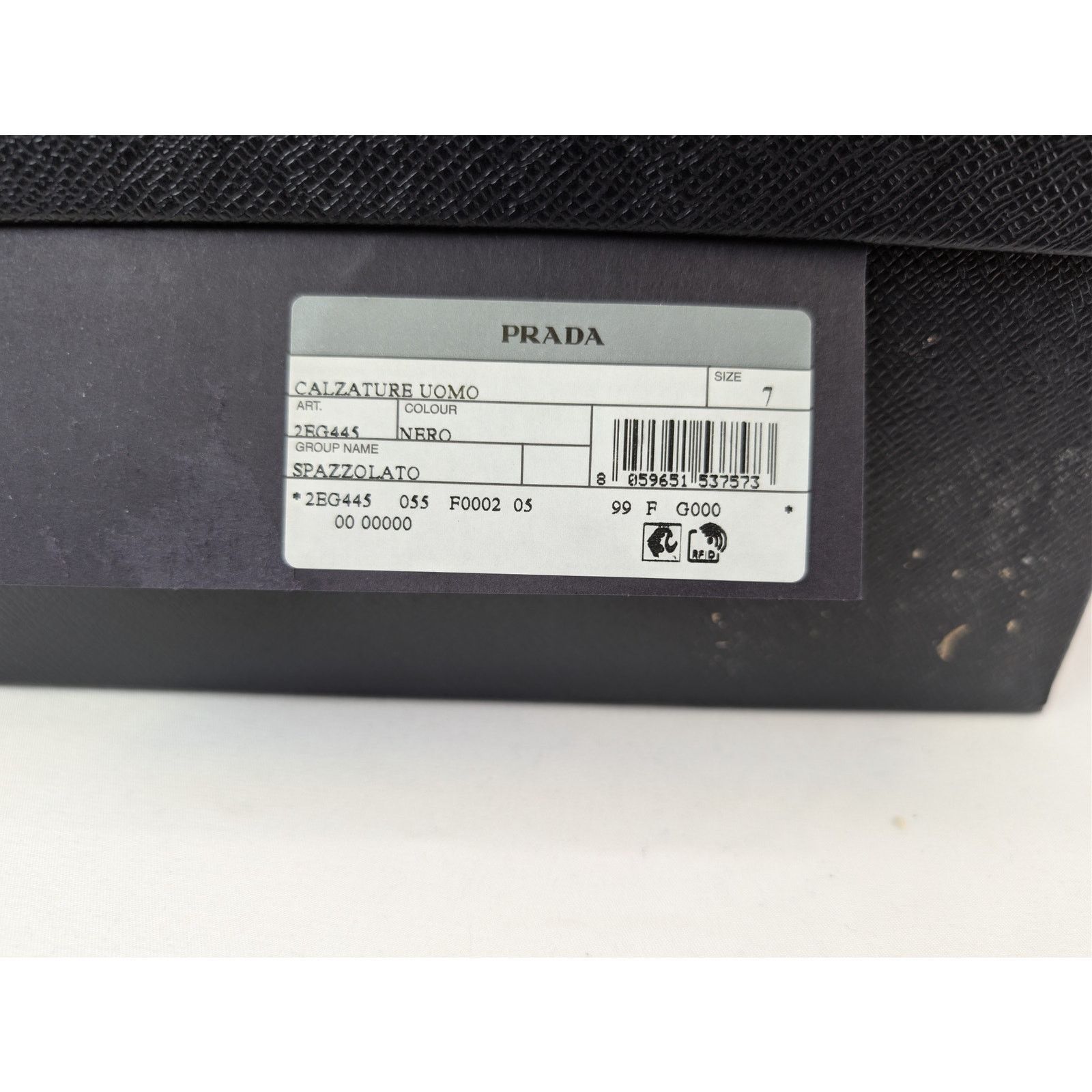 Prada o1rshd1 Brushed Leather Derby Shoes Boots in Black Size US 8 / EU 41 - 21 Thumbnail