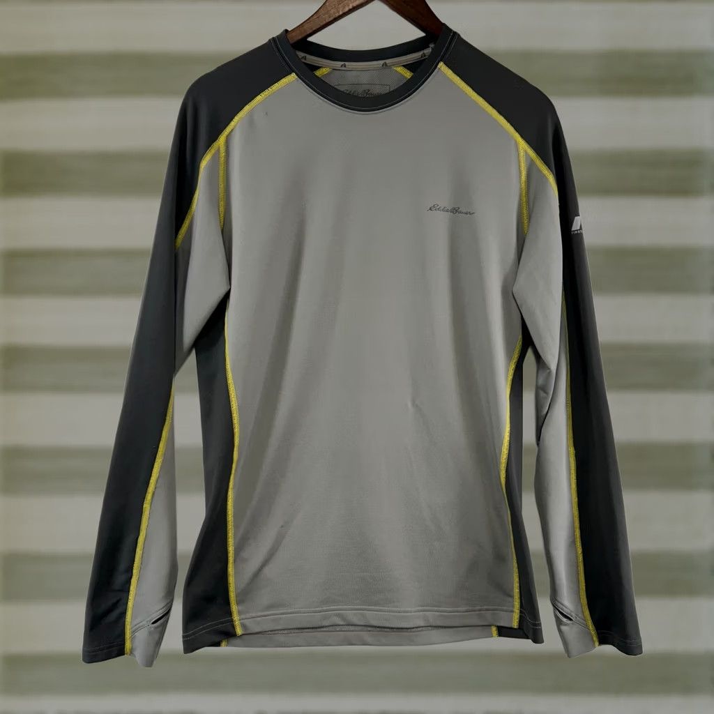Eddie Bauer VINTAGE? No. Eddie Bauer First Ascent Base Layer Mens Small Grey FreeHeat Pro Long Sleeve Top Size US S / EU 44-46 / 1 - 1 Thumbnail