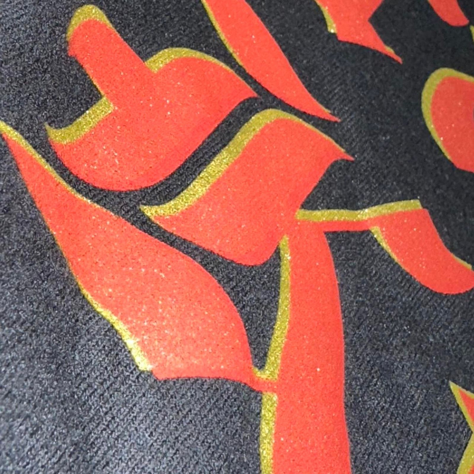 Vintage Vintage Dragon Kiss Flame Skull Long Sleeve Biker Grunge L Size US L / EU 52-54 / 3 - 6 Thumbnail